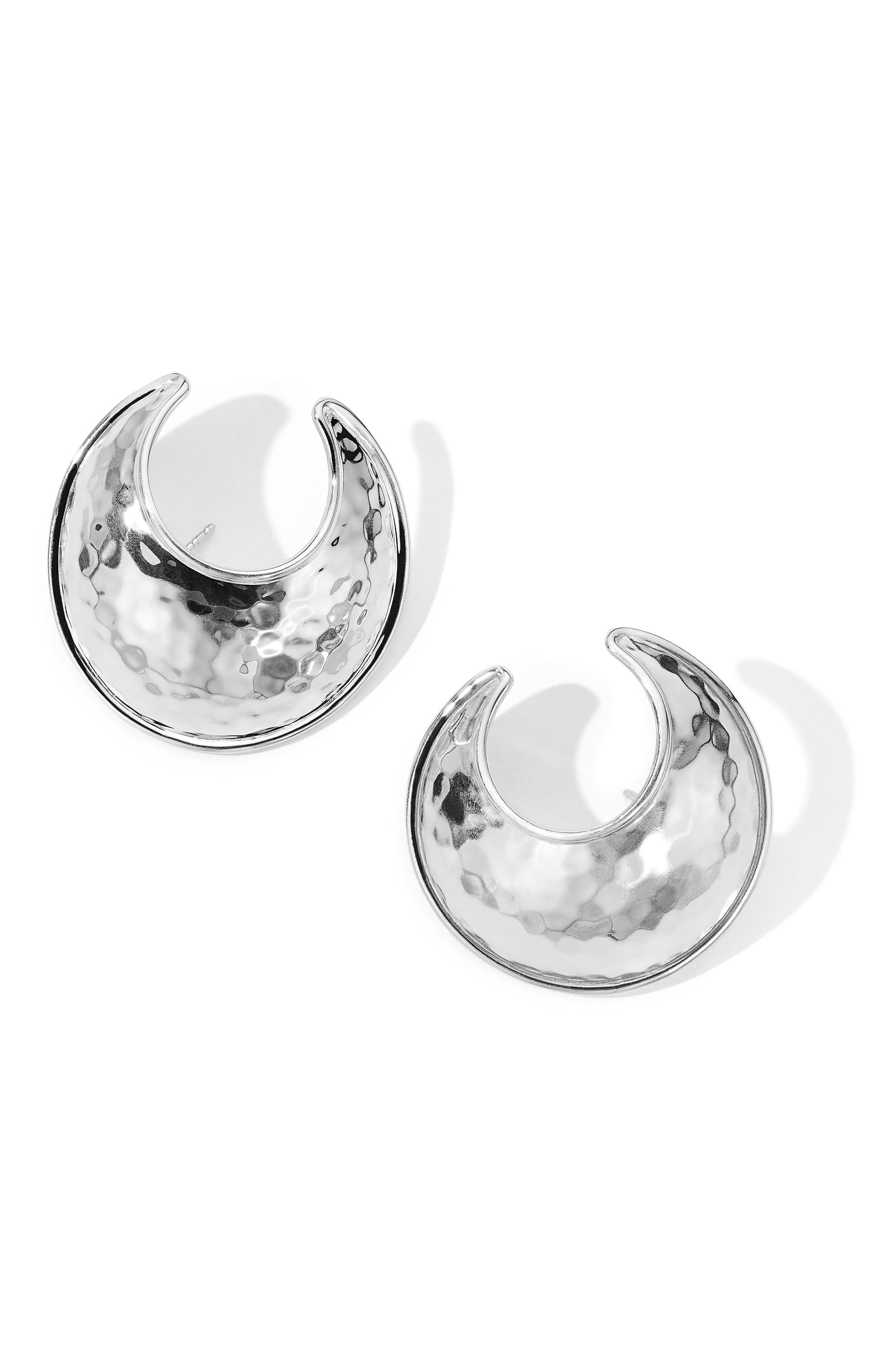 Ippolita Classico Medium Jet Set Earrings in Sterling Silver