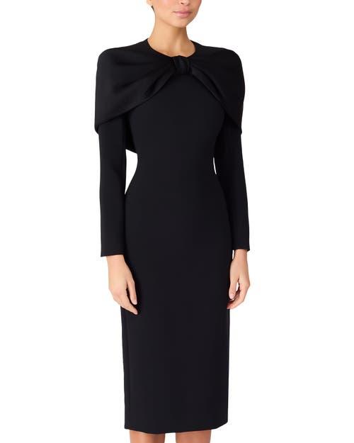 bodycon long sweater dress The Christina Sweater Dress: Black & White Striped Bodycon Midi Dress Large main image 1