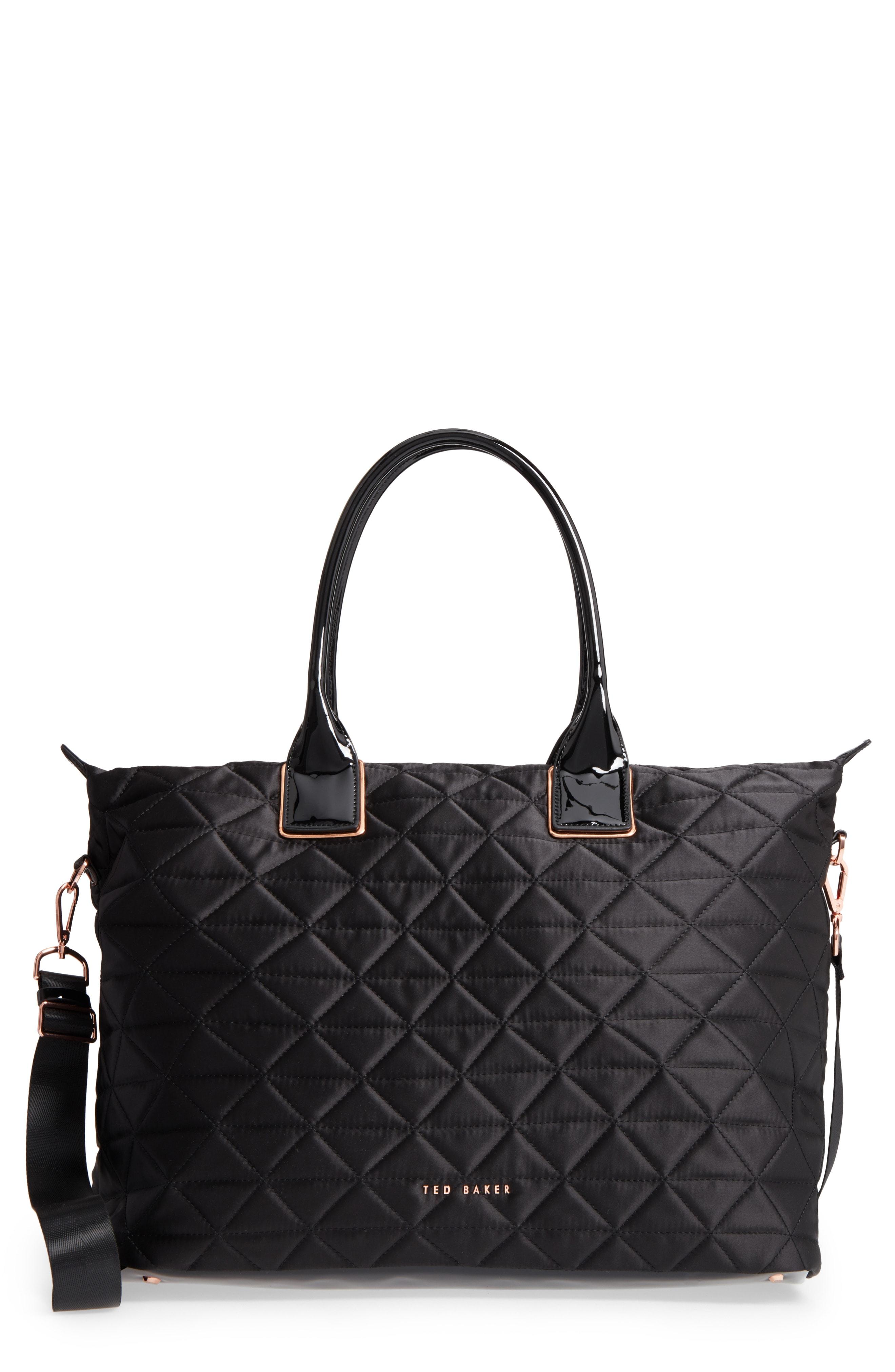 Ted Baker Large Hilksi Quilted Tote in Black Lyst
