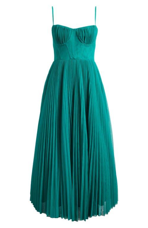 sachin and babi light blue dress Hutch Pleated Cocktail Dress in Green