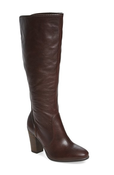 Vince Camuto Leather Framina Knee High Boot in Brown - Lyst
