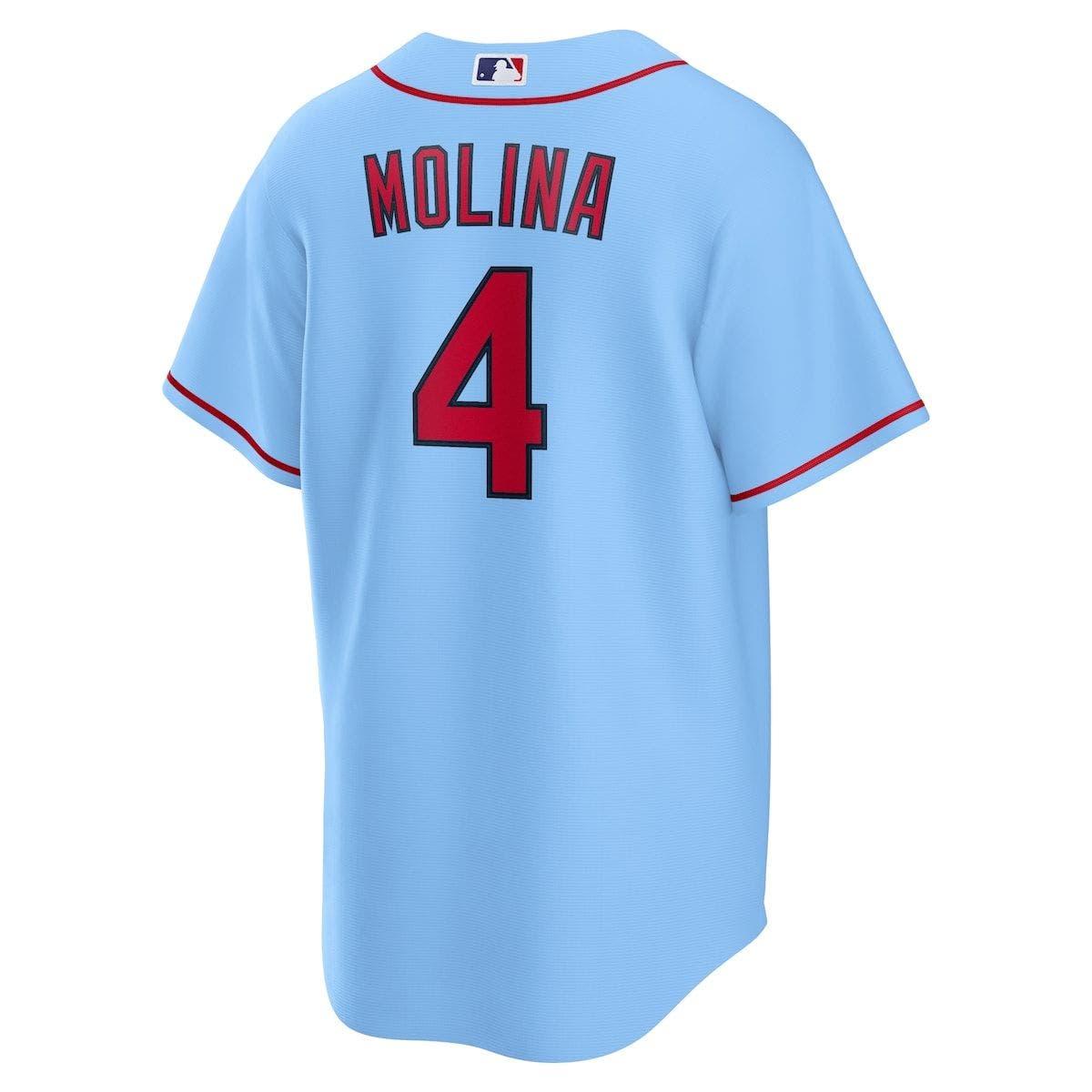St. Louis Cardinals Yadier Molina White Cooperstown Collection Home Jersey
