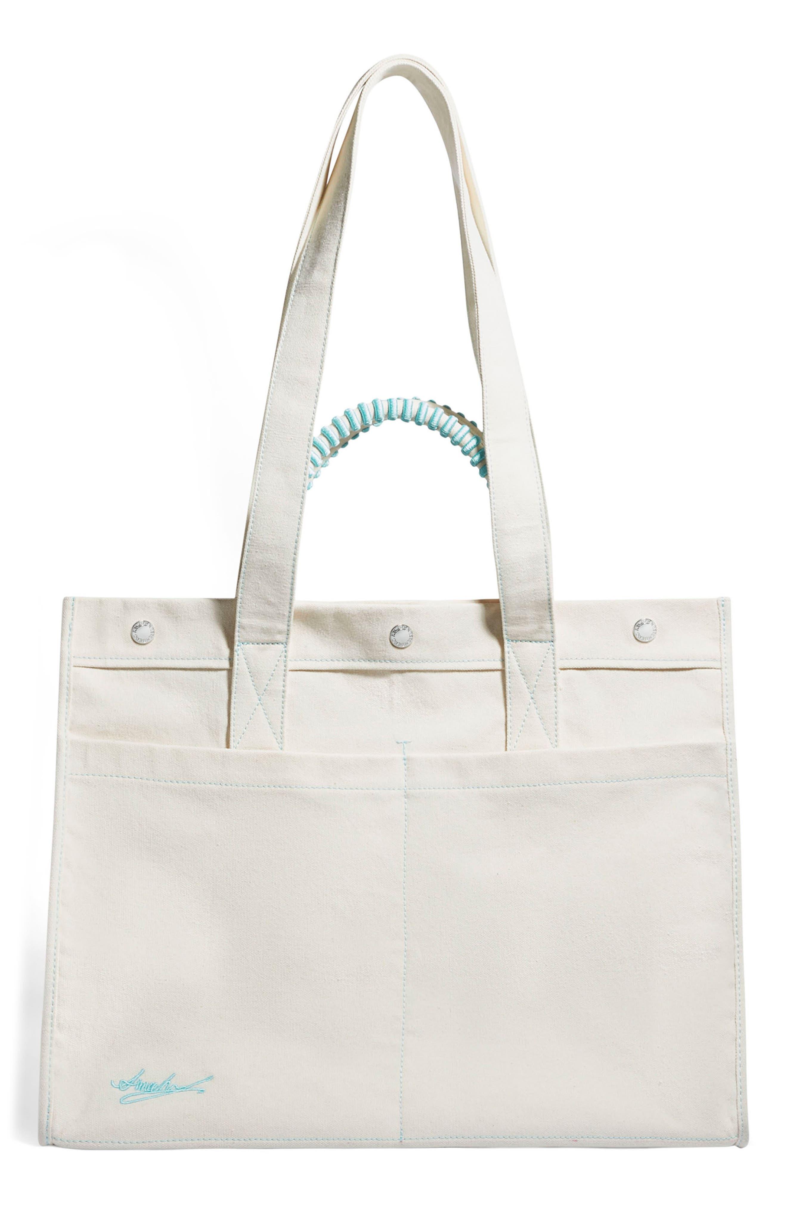 Aimee Kestenberg Jumbo You're My Everything Canvas Tote in Pink Peach