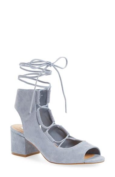 steve madden blue block heel