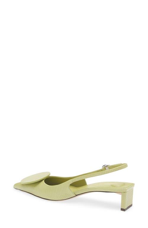 Jacquemus Les Duelo Mismatched Lizard Embossed Kitten Heel