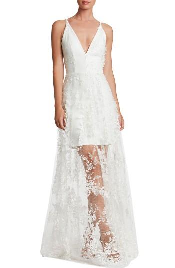 dress the population sidney lace gown