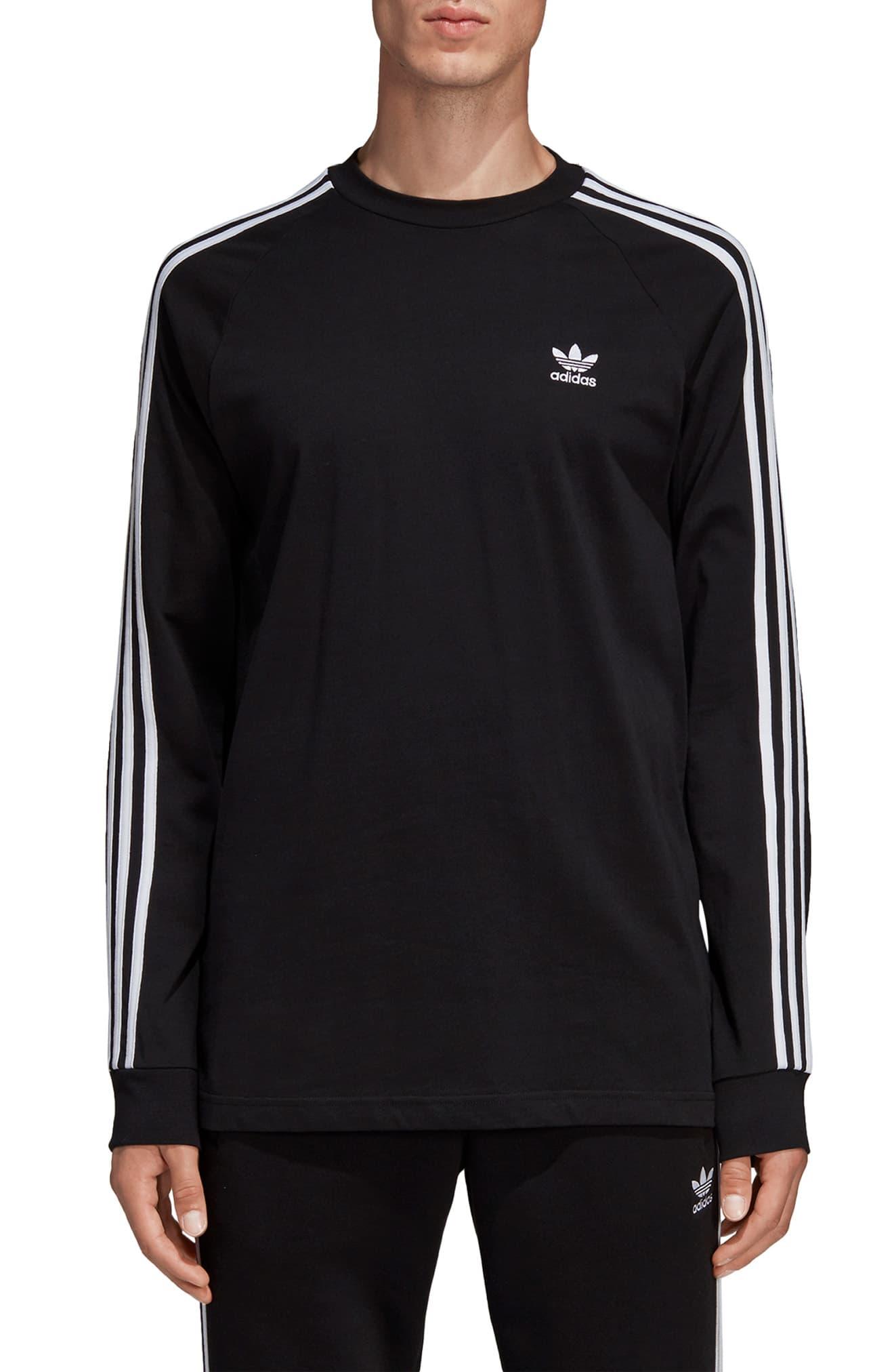 adidas Originals Cotton California Long Sleeve T-shirt in Black for Men ...