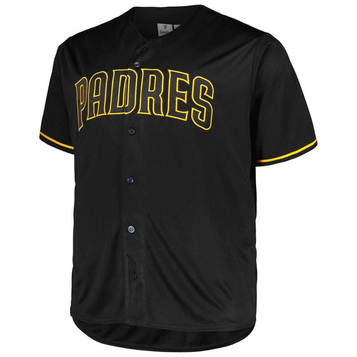 Profile San Diego Padres Big & Tall Blackout Replica Jersey At