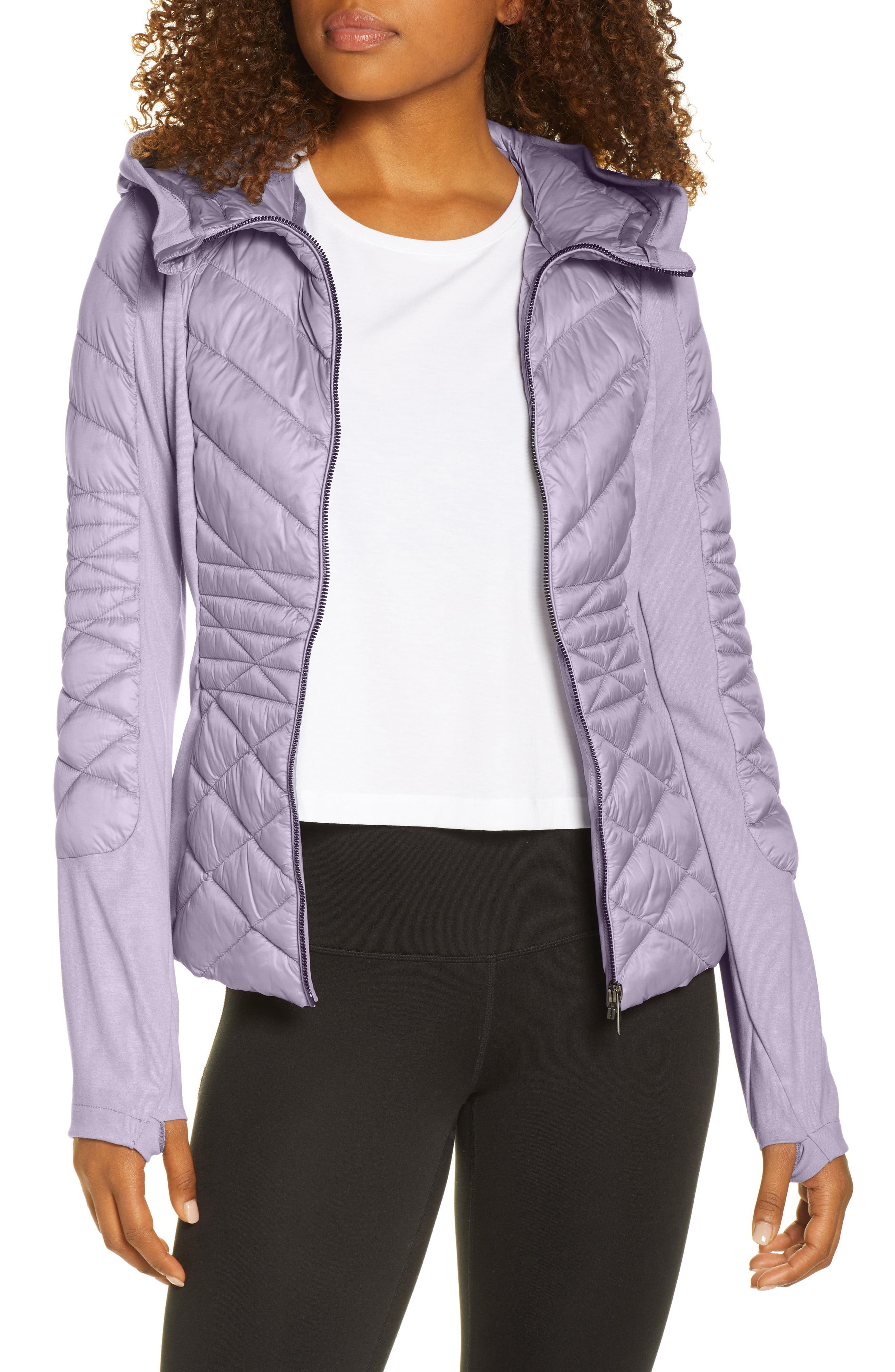 Zella Quilted Performance Jacket in Gray | Lyst