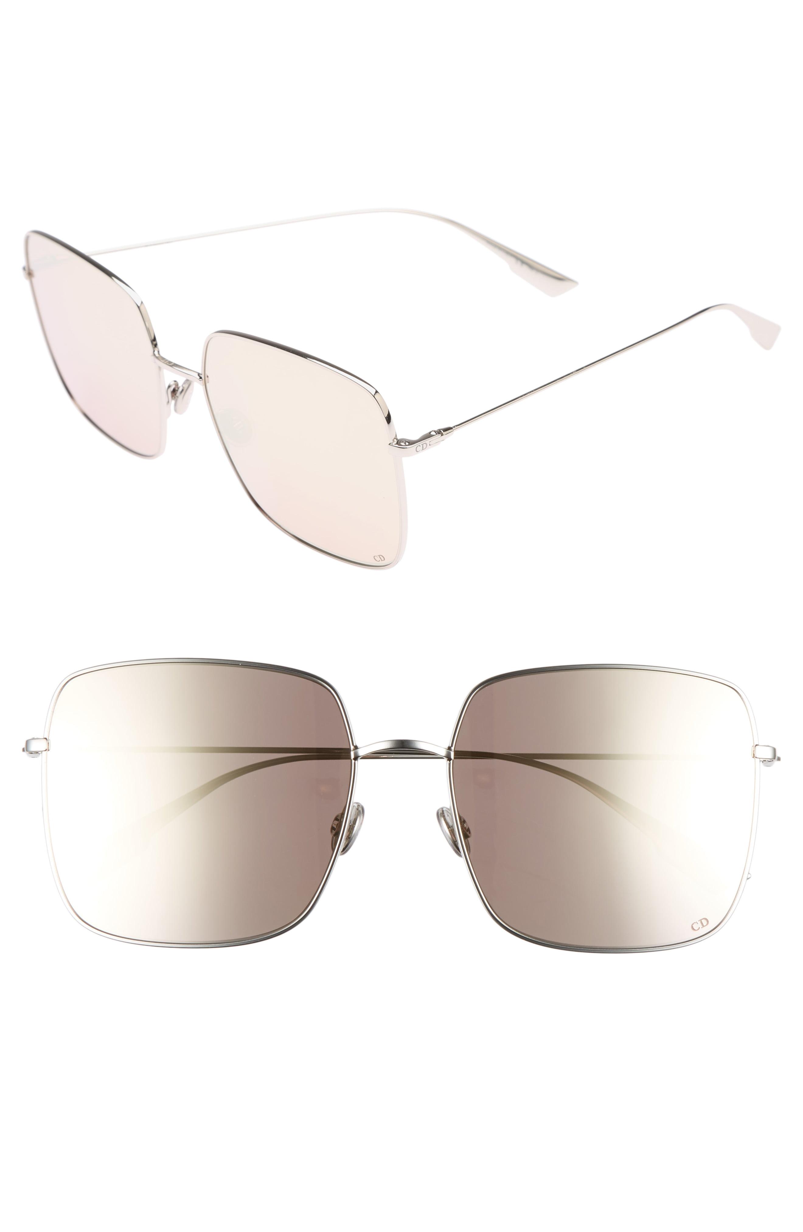Dior Stellaire 1 59mm Square Sunglasses - Palladium - Lyst