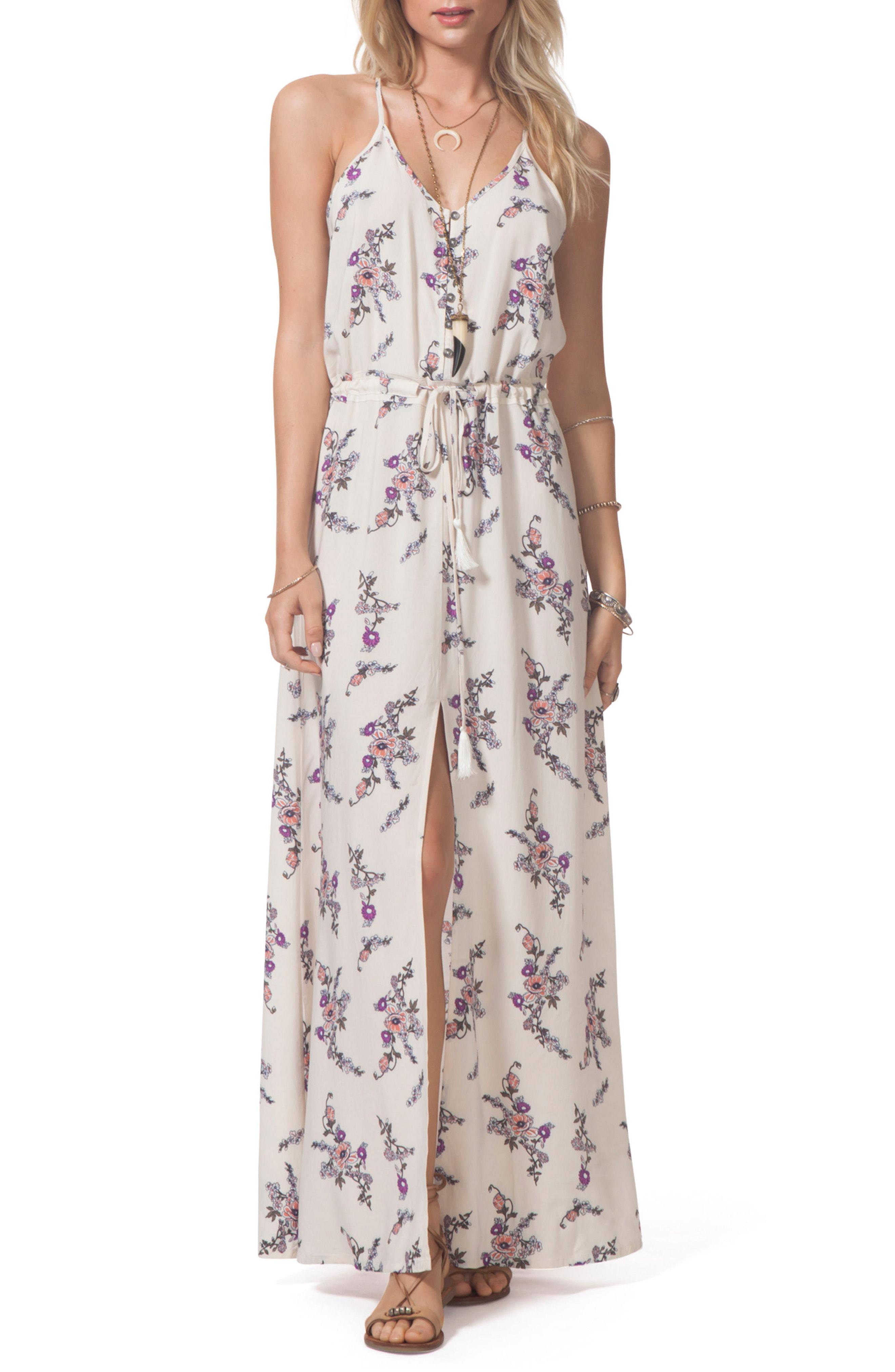 coast acacia textured maxi dress
