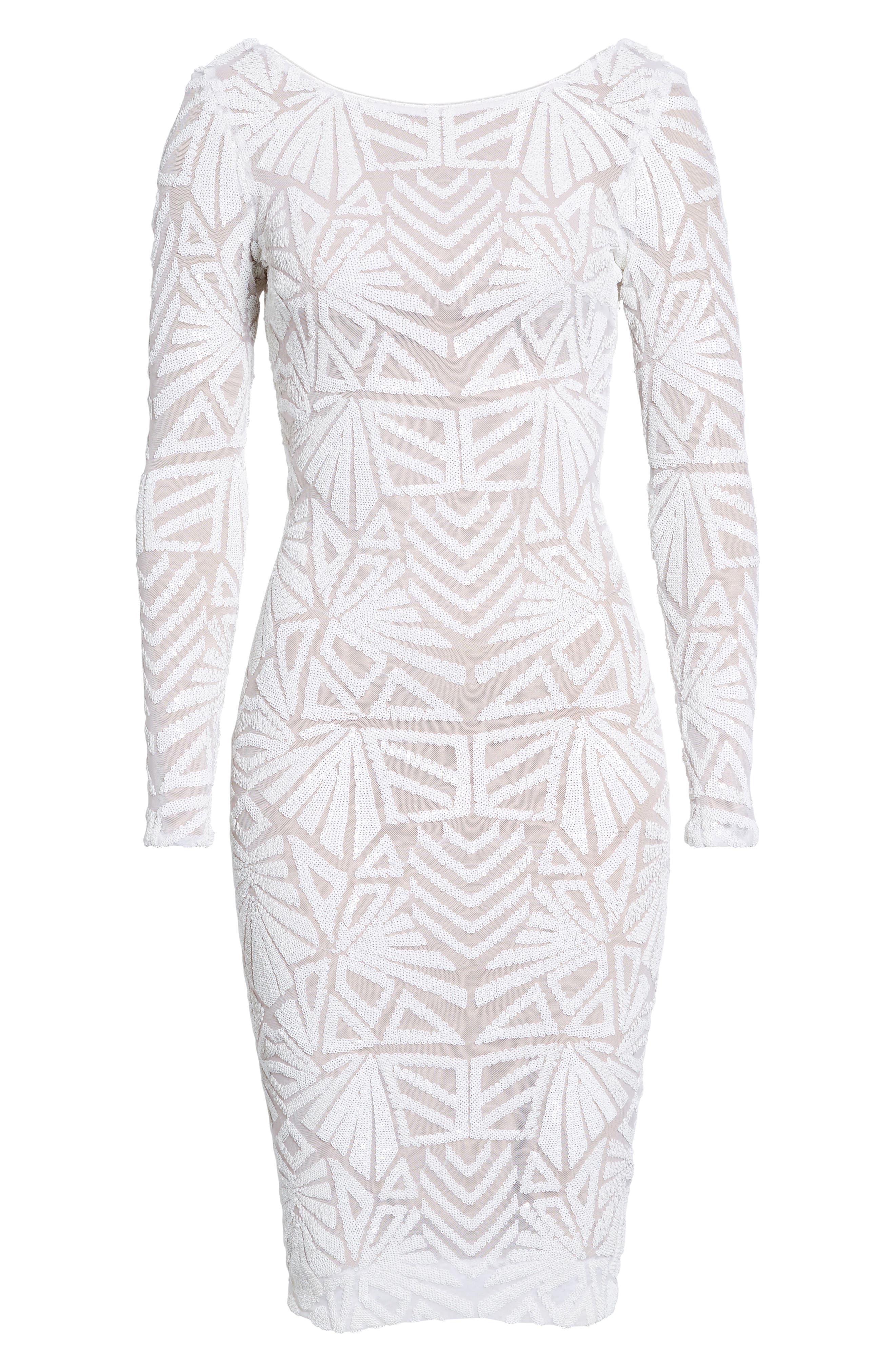 emery long sleeve sequin cocktail dress dress the population in White Sheath dress Classic Men: What It Maybell Dress The is a perfect Size:Personalized Size