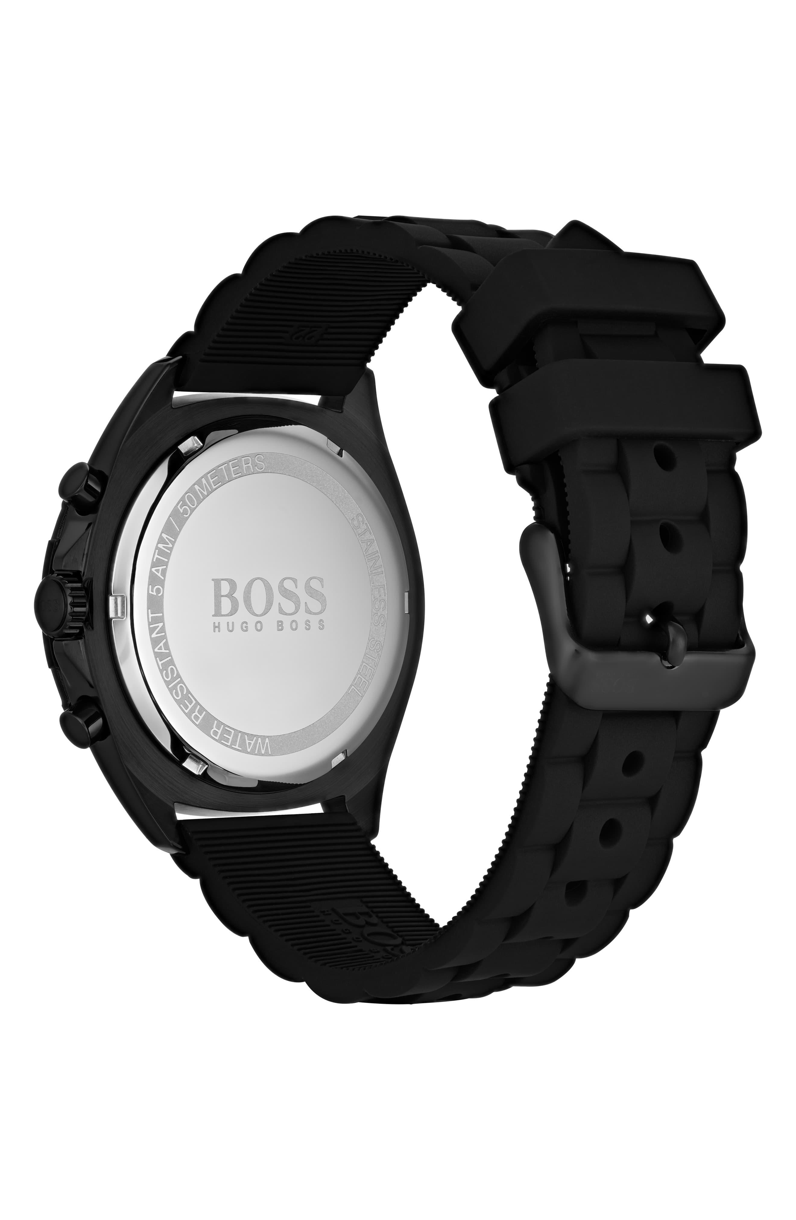 hugo boss rubber watch strap