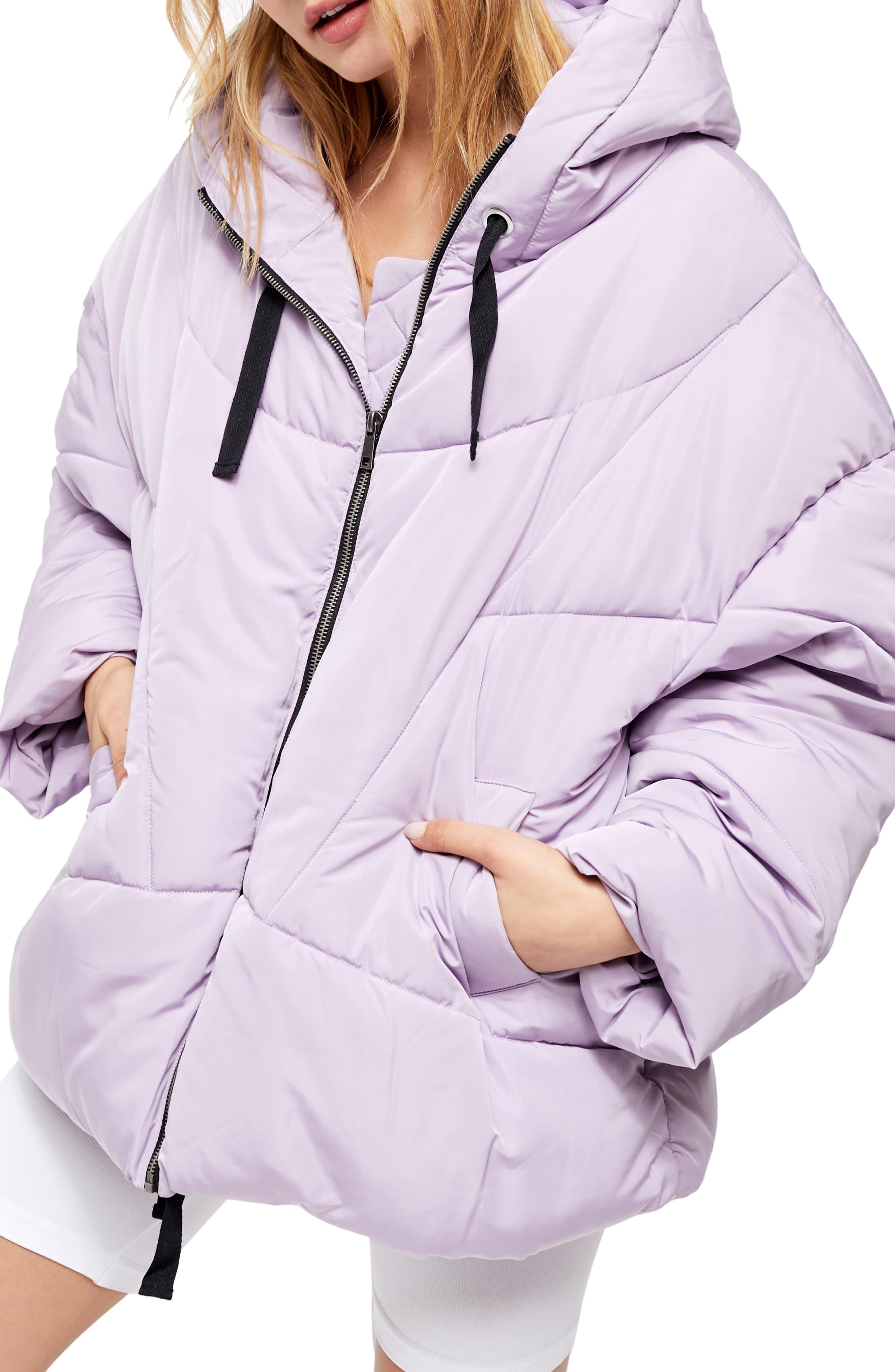 lilac puffer jacket