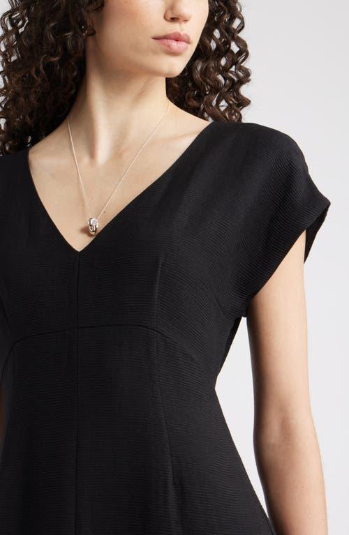 nordstrom textured sheath midi dress reviews Nordstrom Textured Sheath Midi Dress in Black