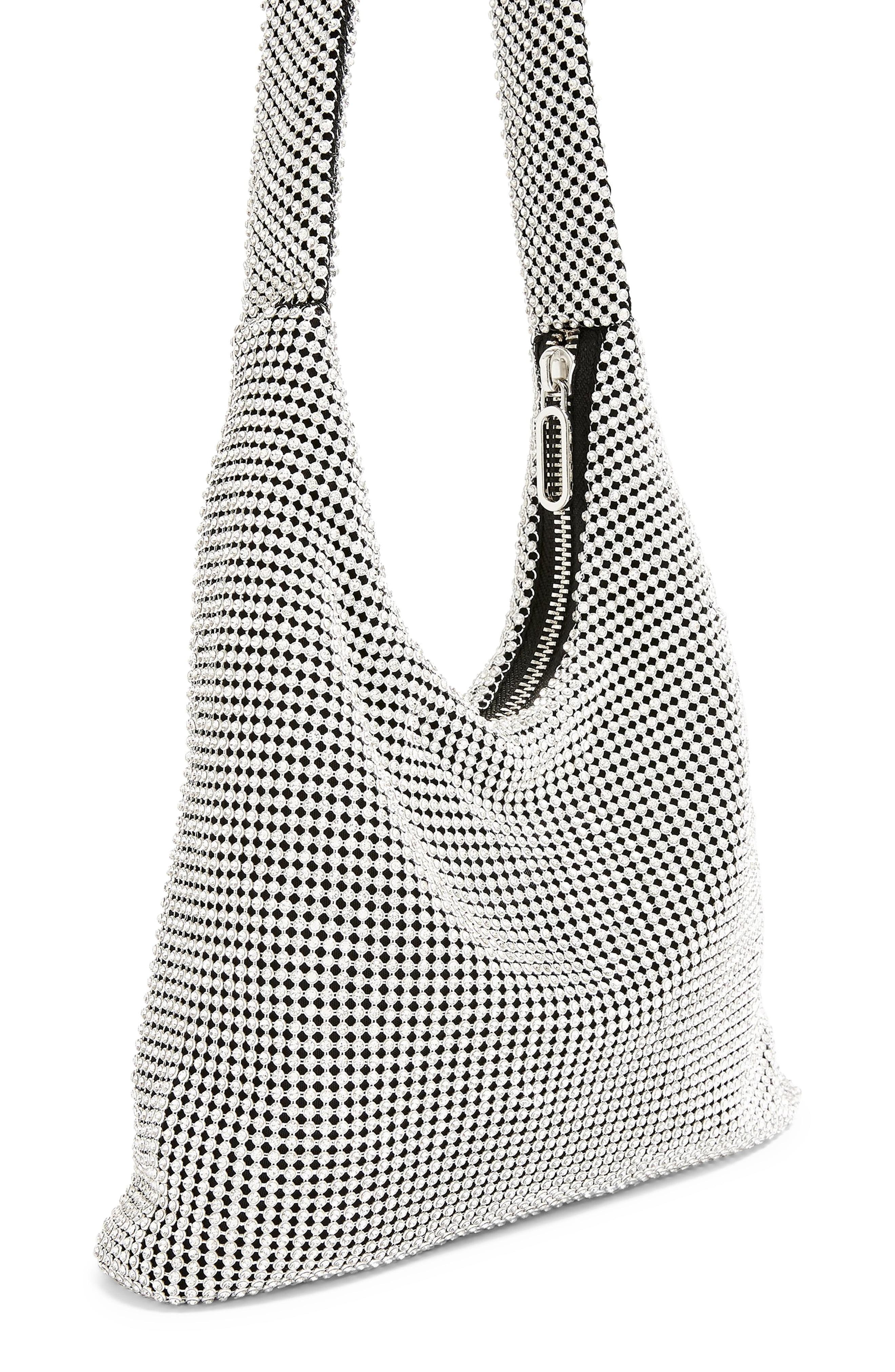 diamante shoulder bag topshop