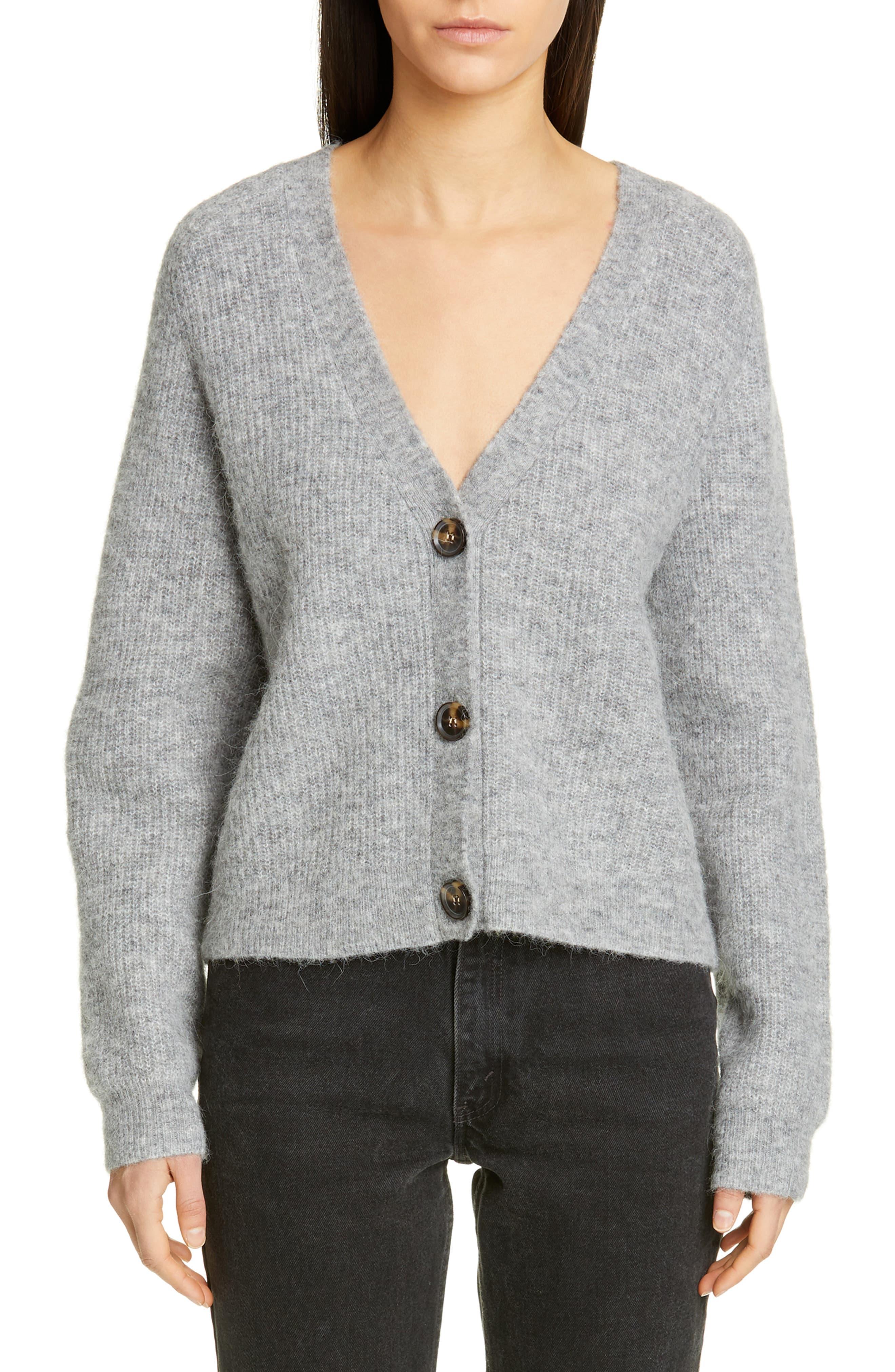 wool blend cardigan