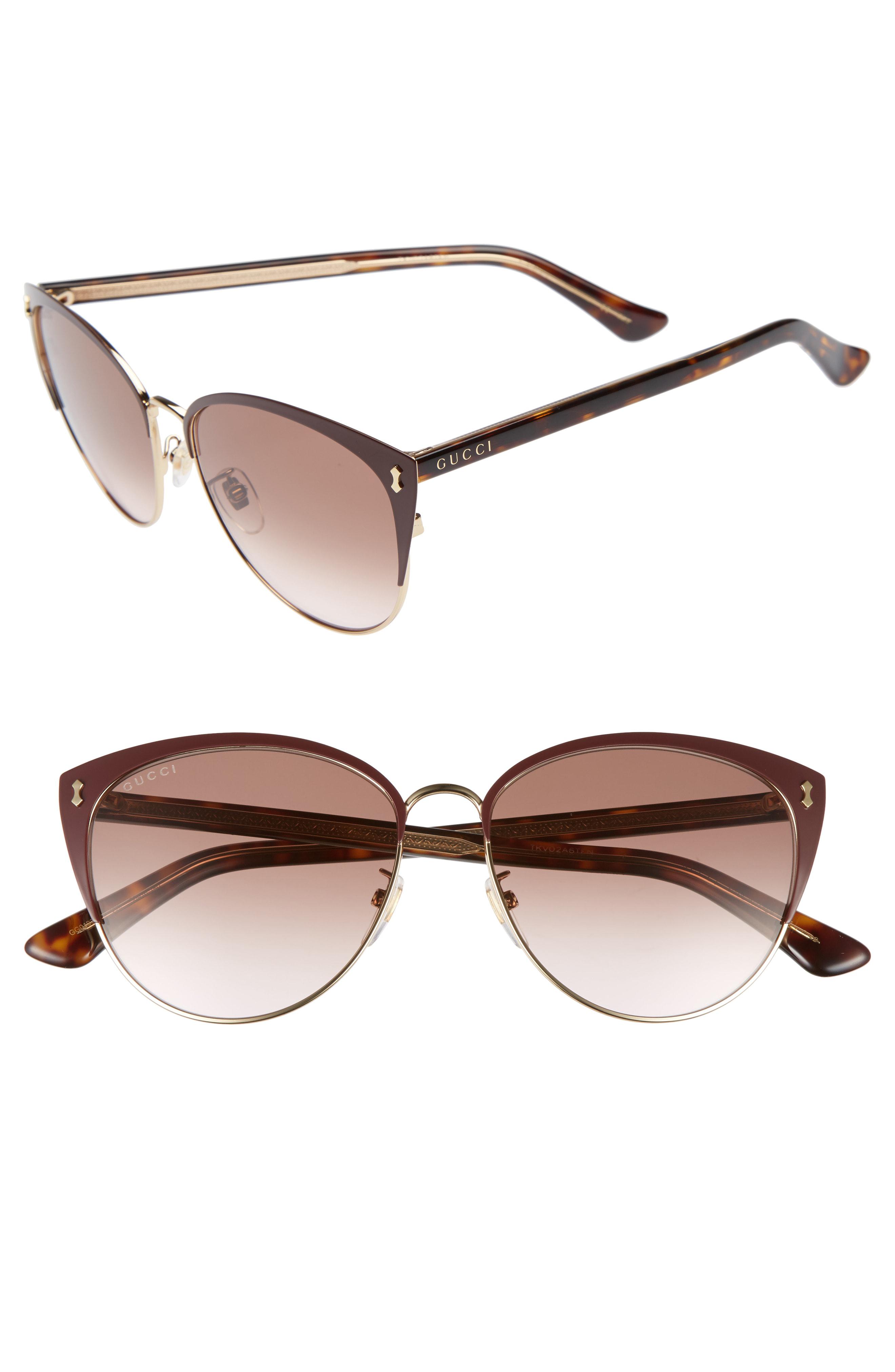 gucci cat eye sunglasses 58mm