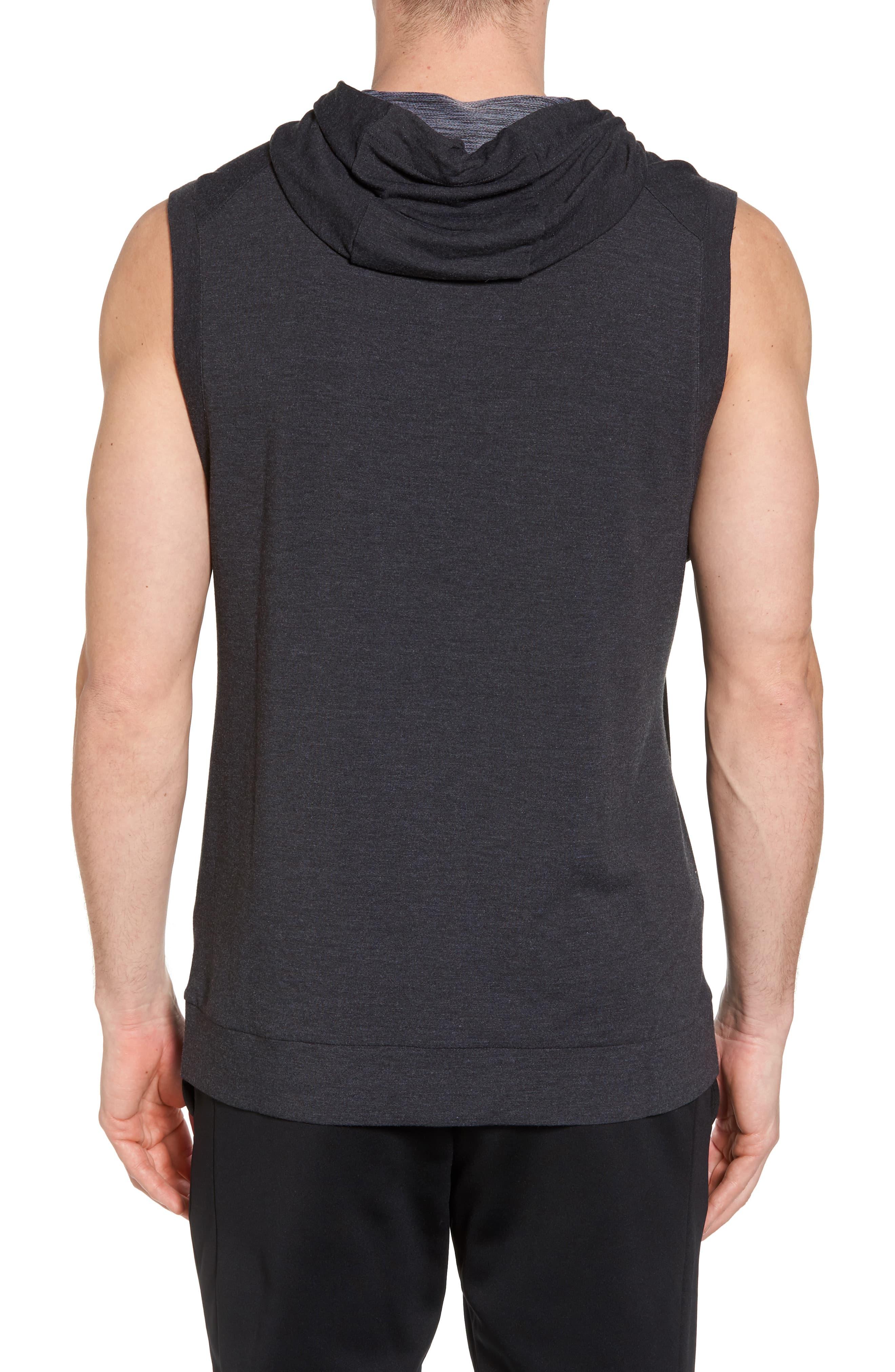 nike training hyper dry sleeveless hoodie