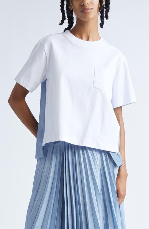 Sacai 25SS Cotton Jersey Half-Zip Polo Shirt 【公式通販】