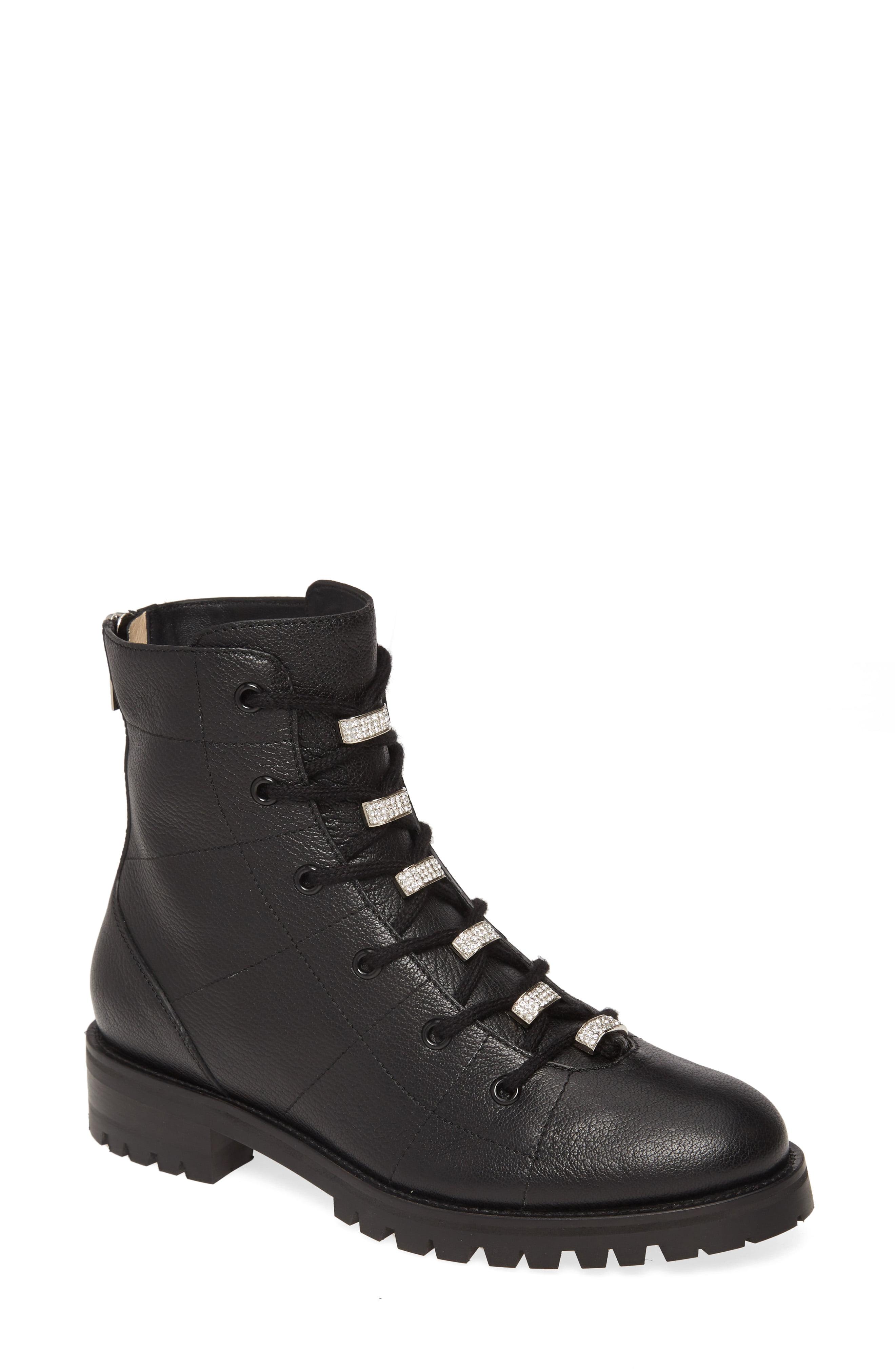biker boots with embellishments