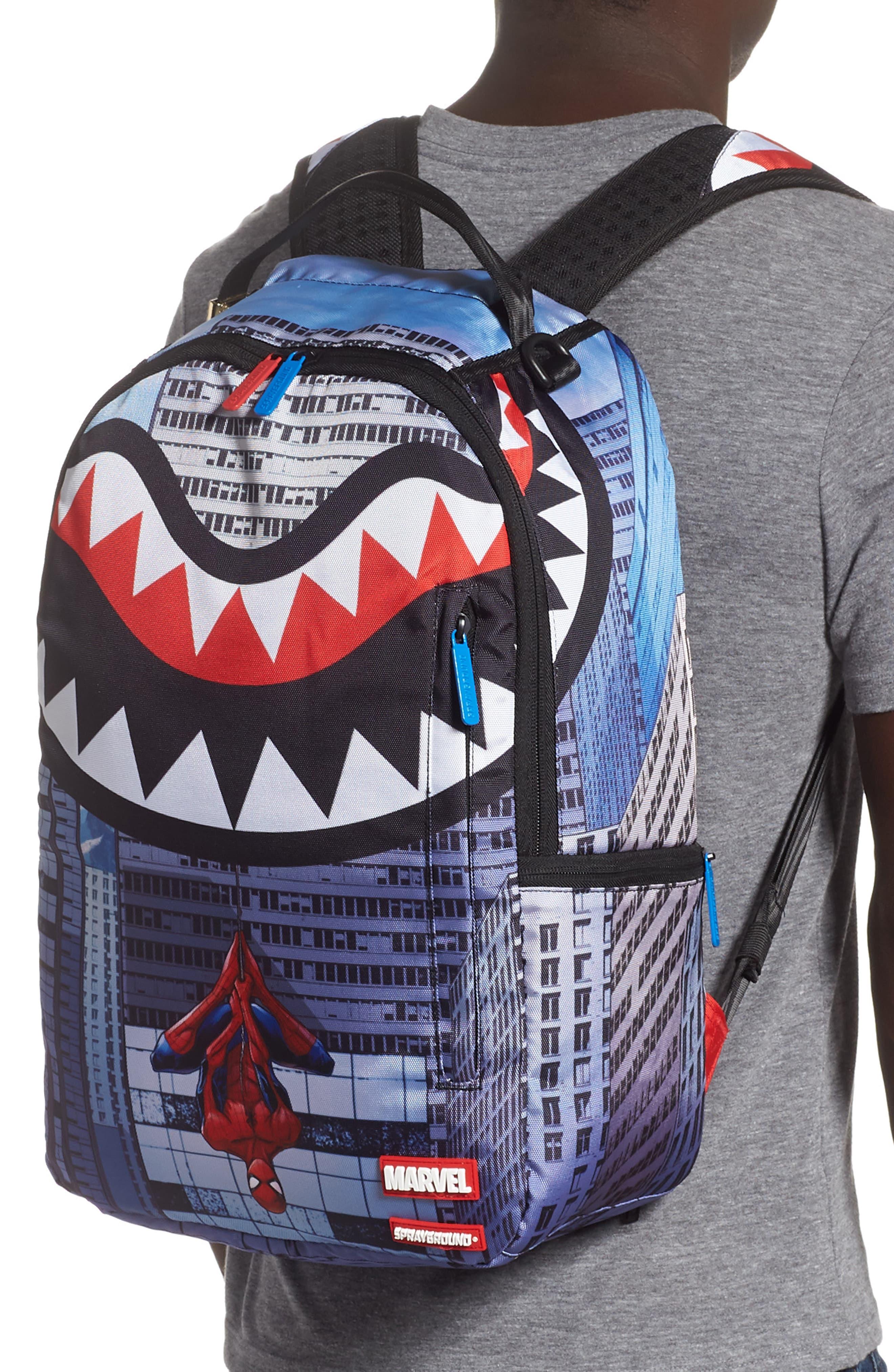 Sprayground Spiderman Upside Down Backpack in Grey (Gray) for Men Lyst