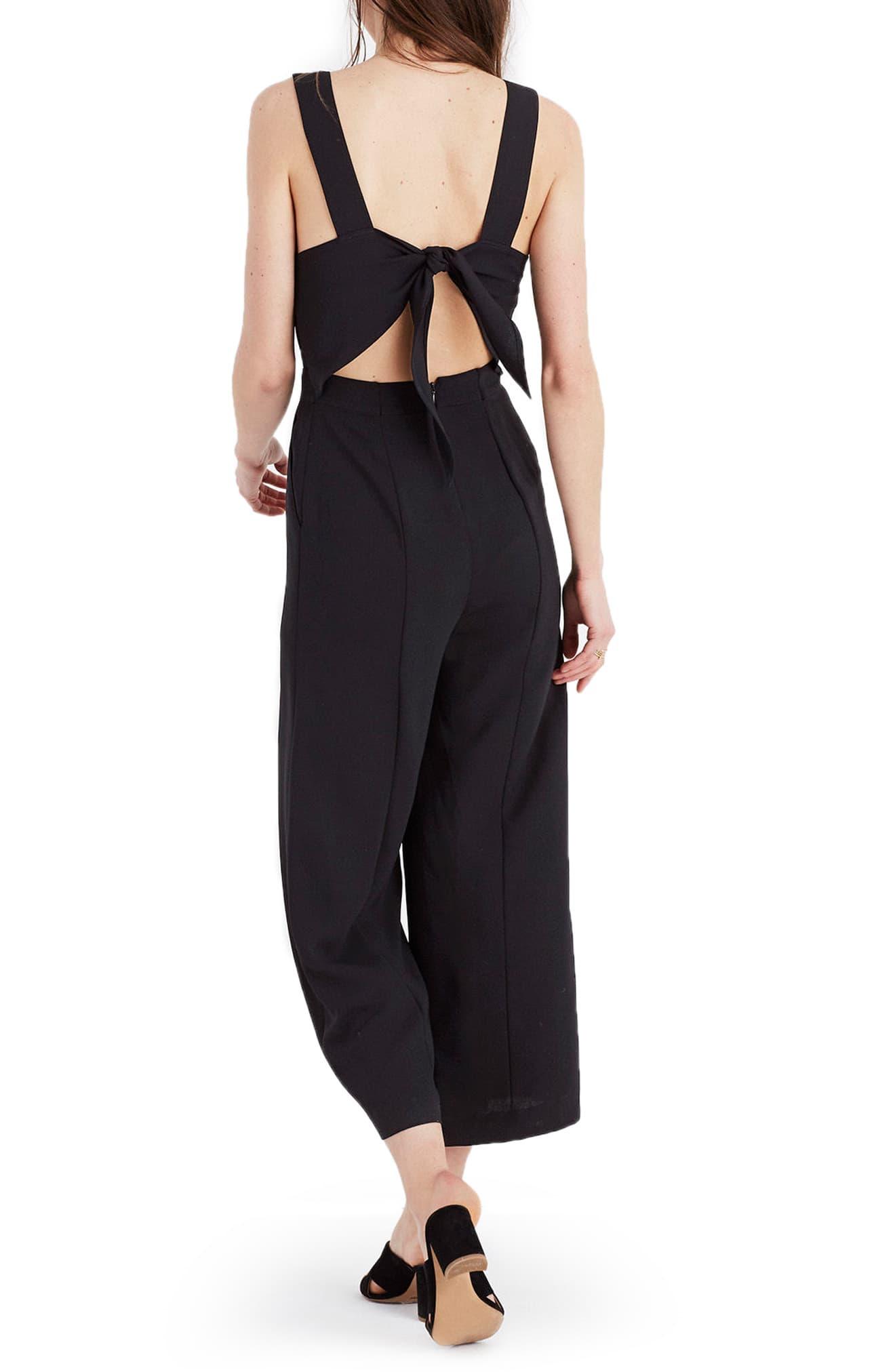 madewell bow back jumpsuit