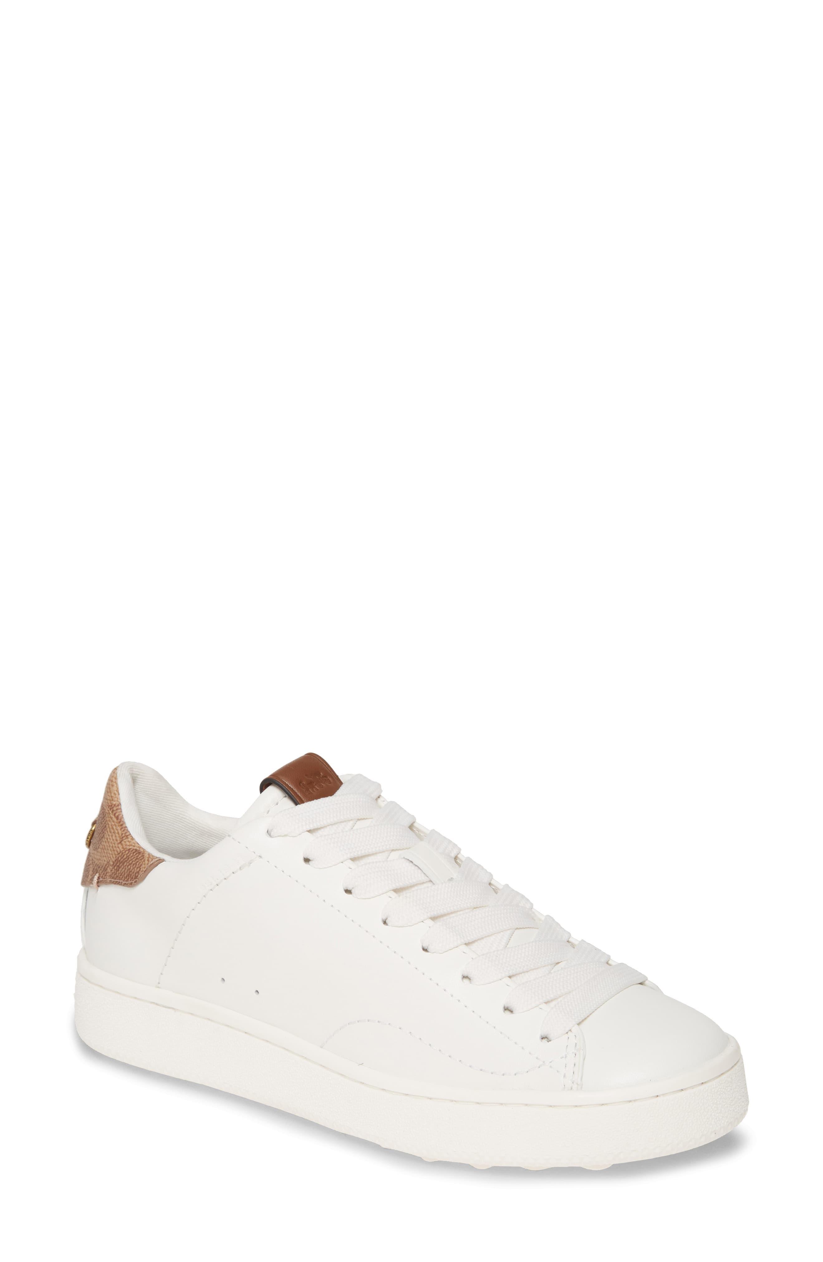 coach white leather sneakers
