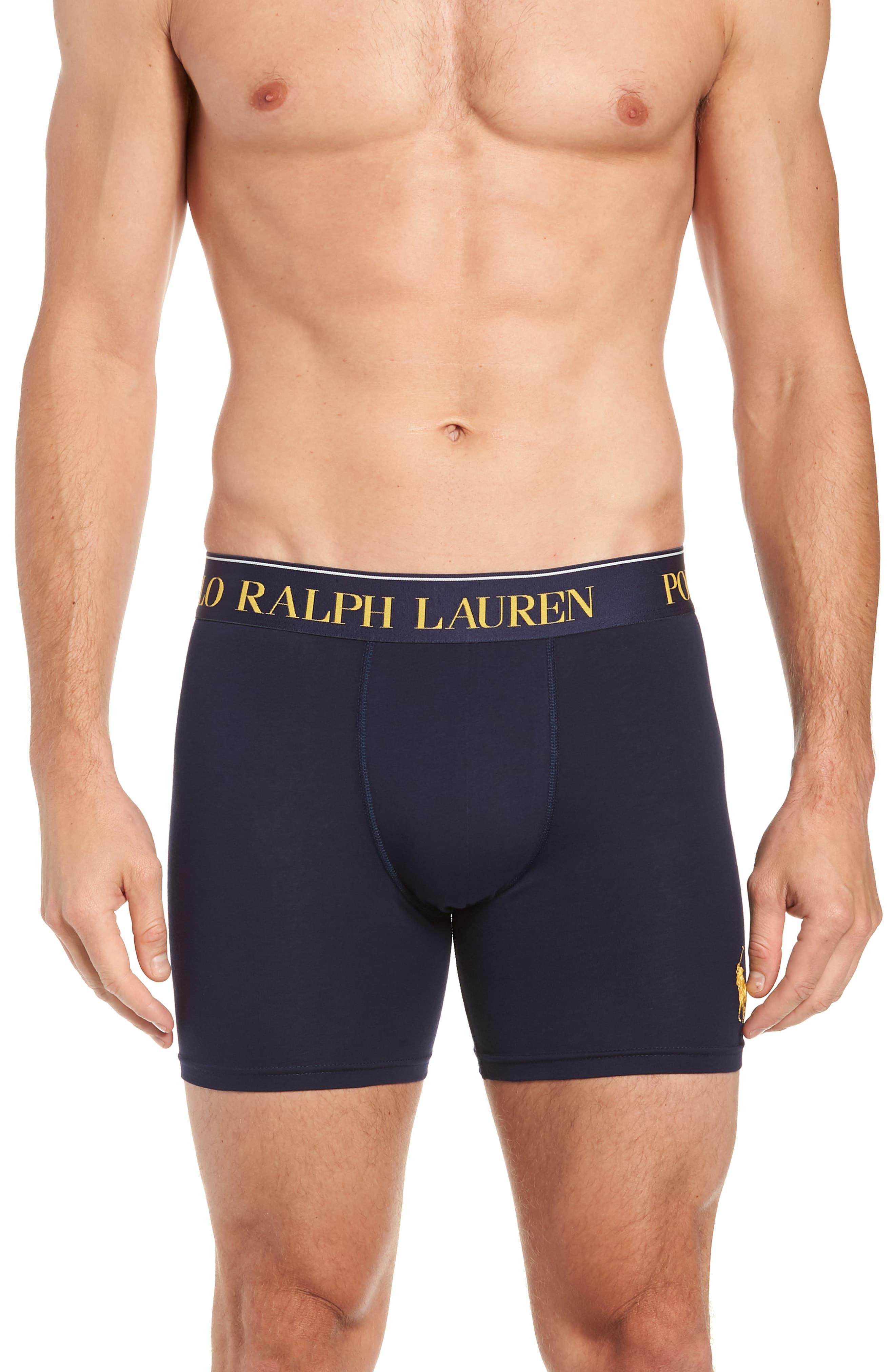 Polo Ralph Lauren Cotton Stretch Boxer Briefs in Blue for Men - Lyst