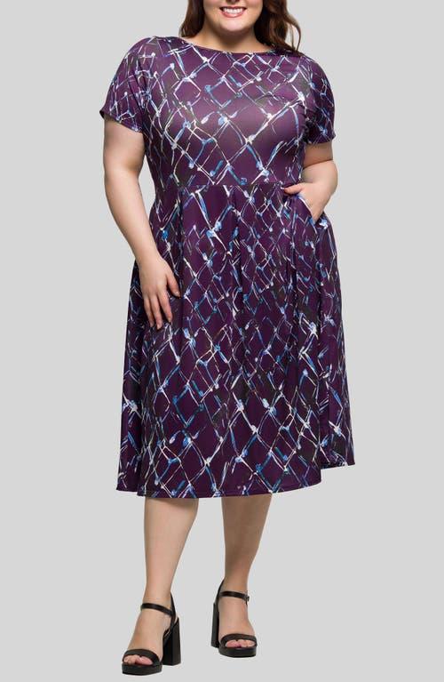 slim fit dress slacks Petite Size 3/4 Sleeve Fit & Flare Dress main image 0