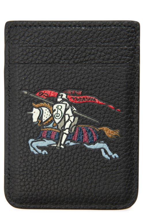 Burberry Ekd Magsafe Leather Card Case in Black for Men | Lyst