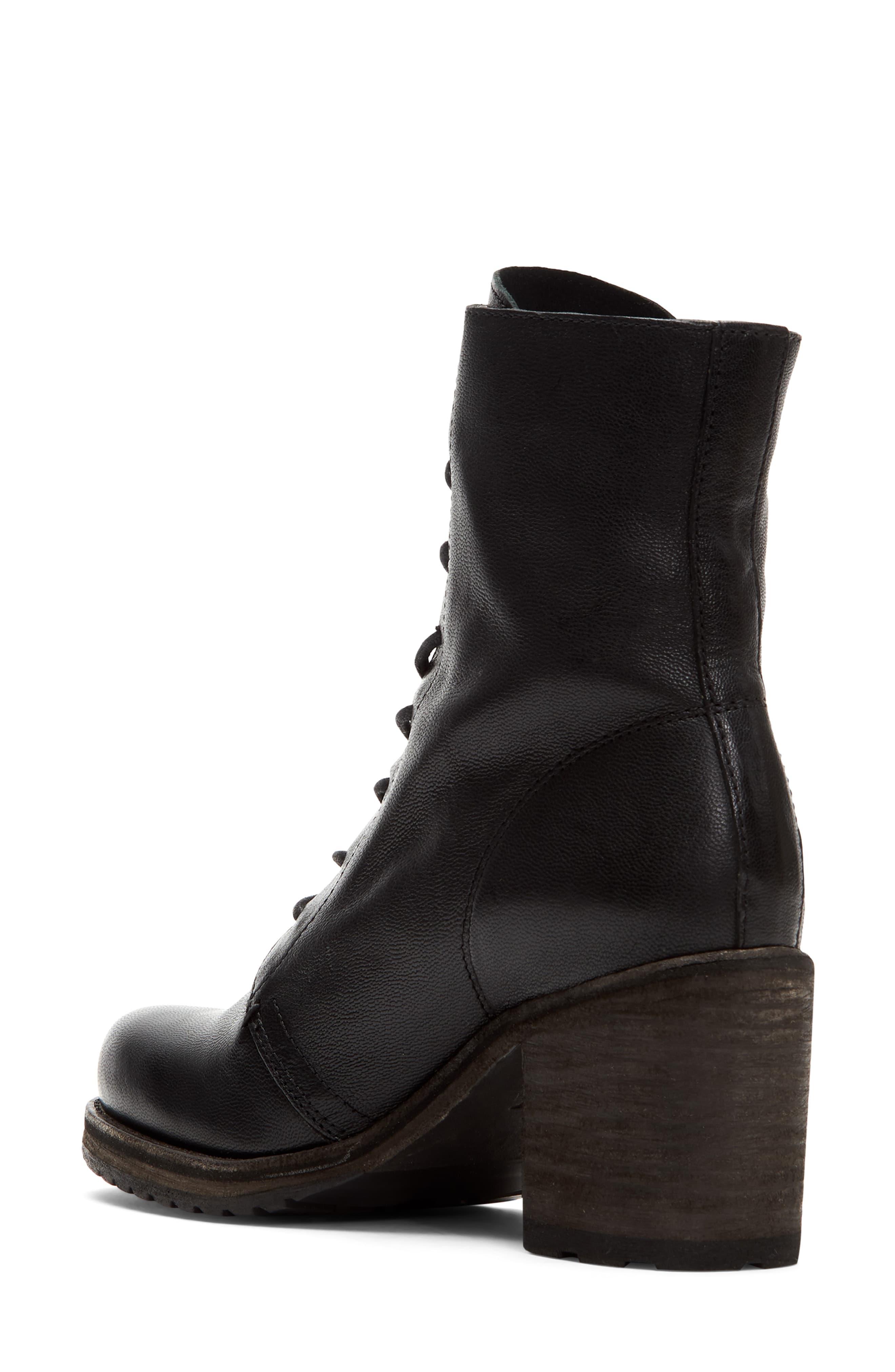 Frye Leather Karen Combat Boot in Black Leather (Black) - Save 25% - Lyst