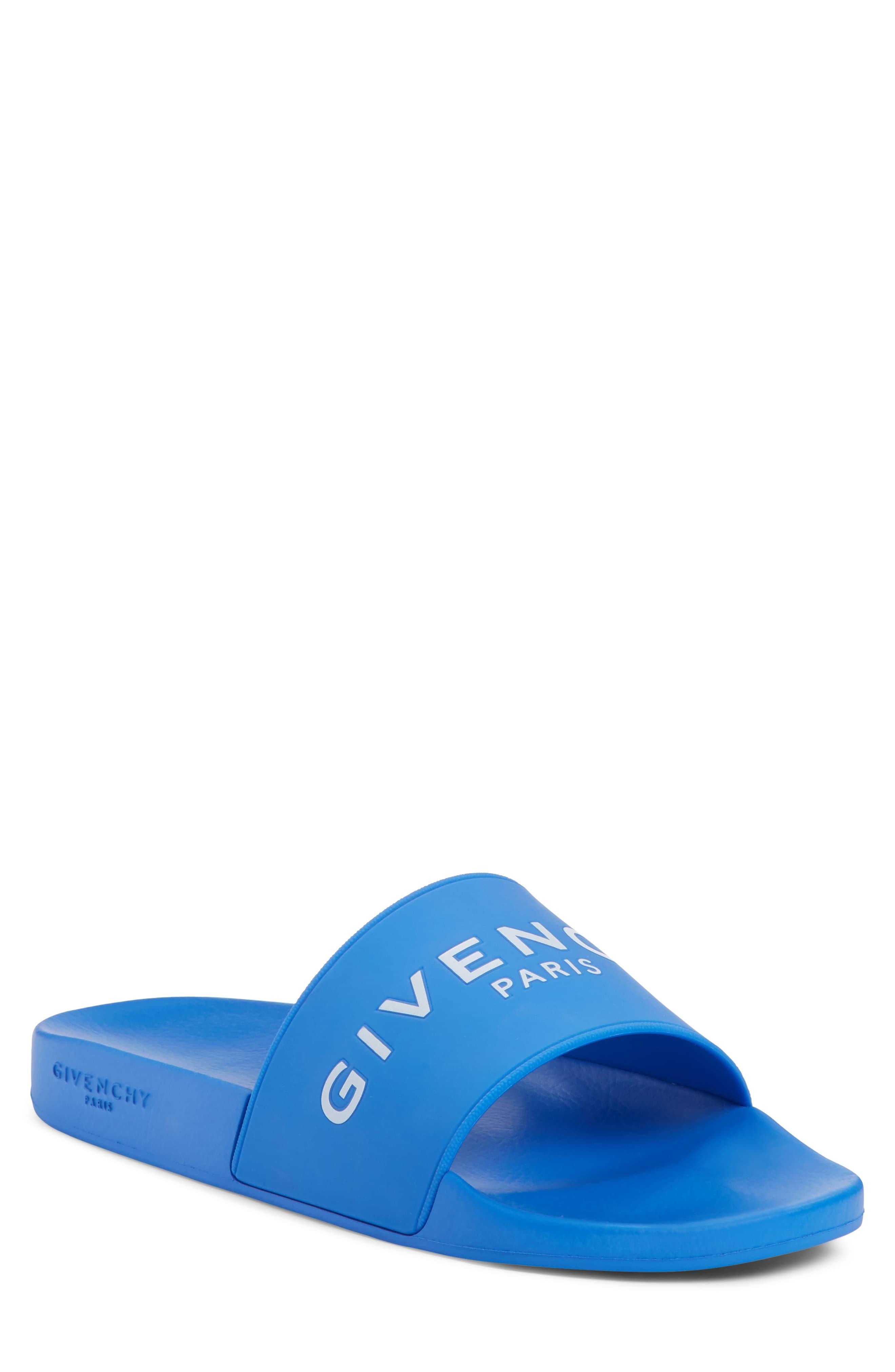 blue givenchy sliders