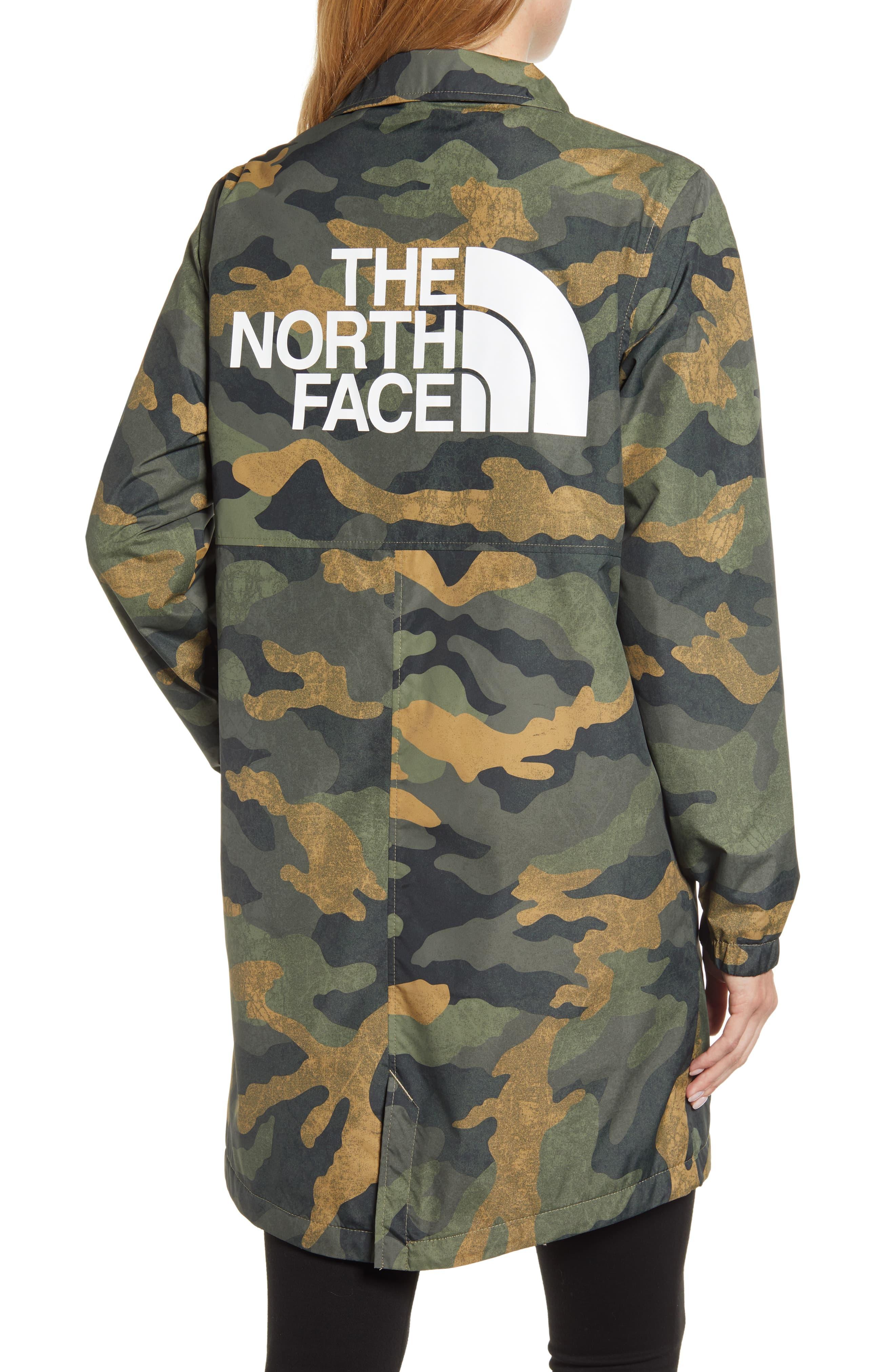 womens north face long coaches jacket