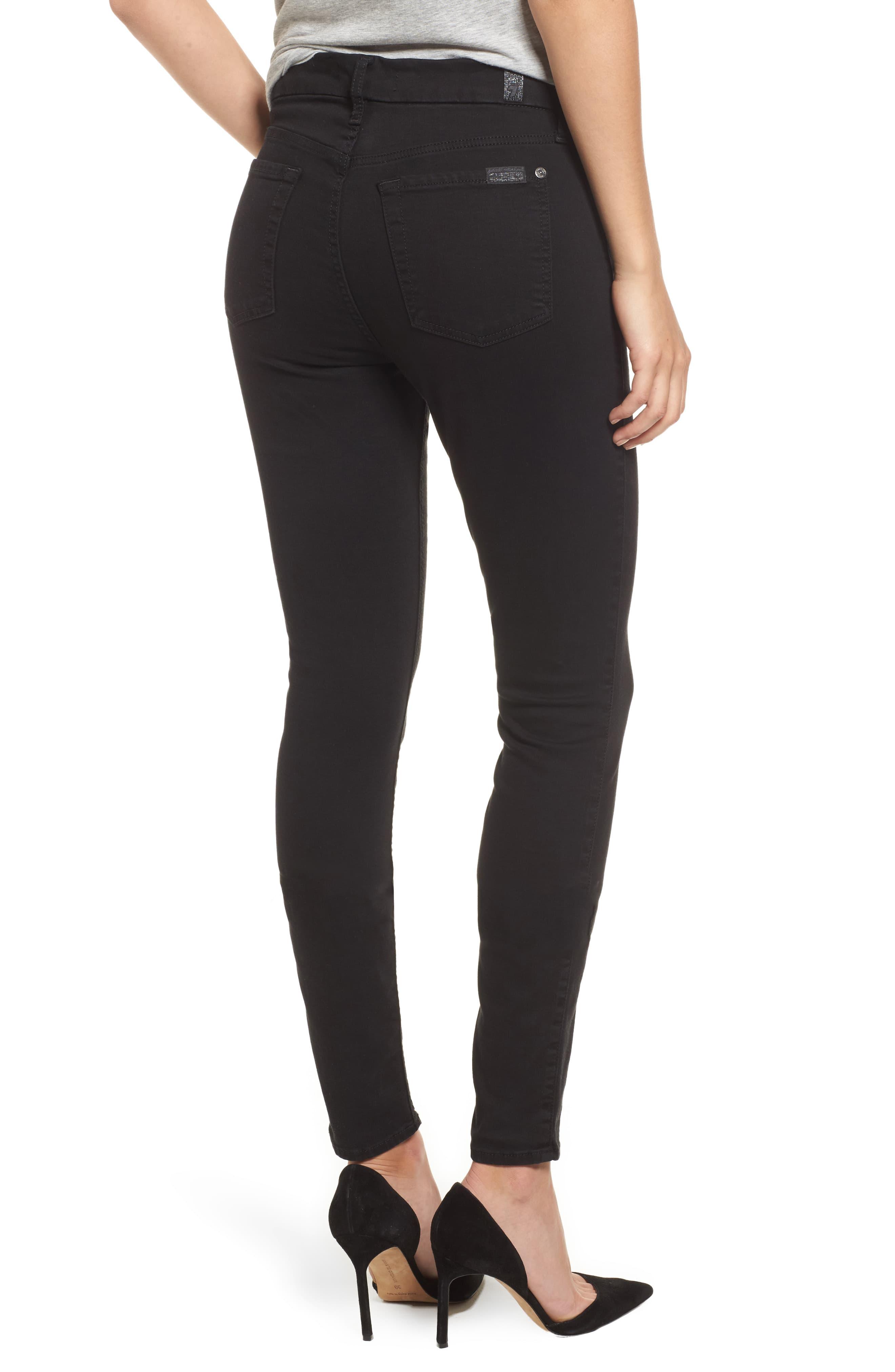7 For All Mankind Denim 7 For All Mankind B(air) High Waist Skinny Jeans in Black - Lyst