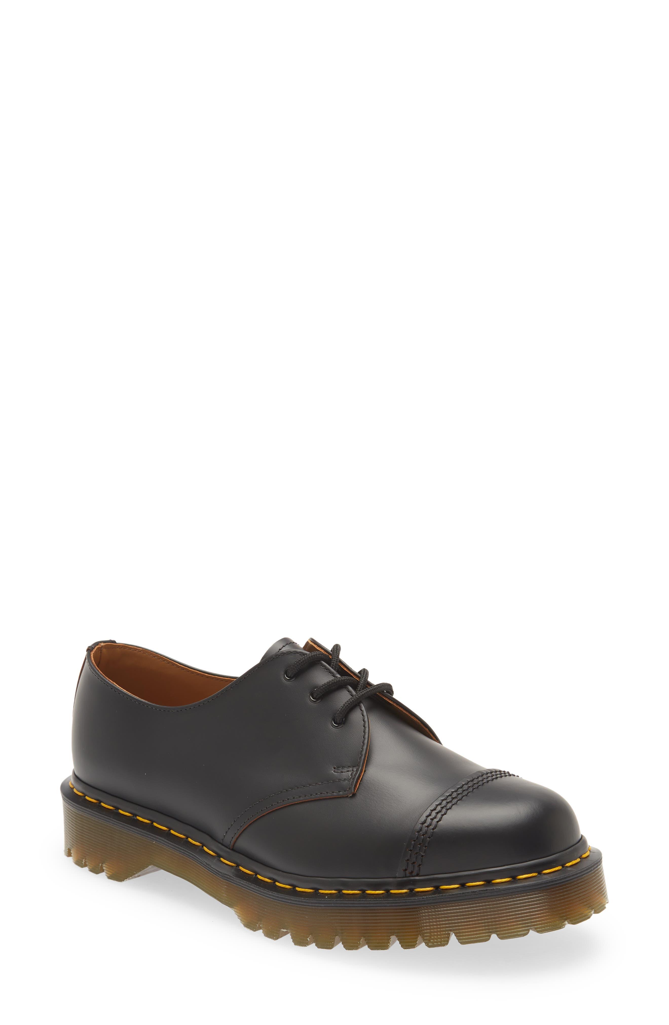 Dr. Martens 1461 Bex Toe Cap Derby in Gray Lyst