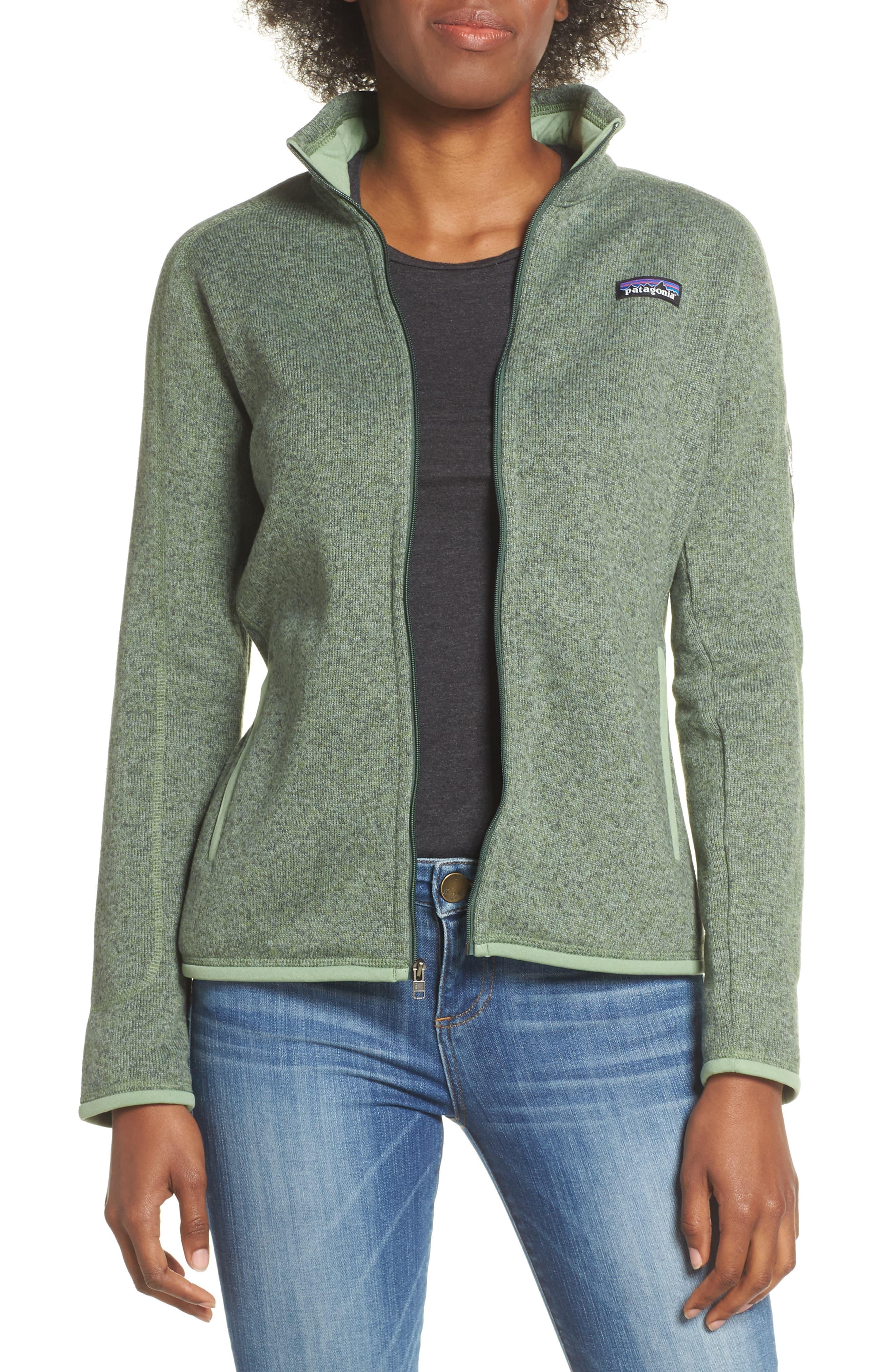 green patagonia sweatshirt