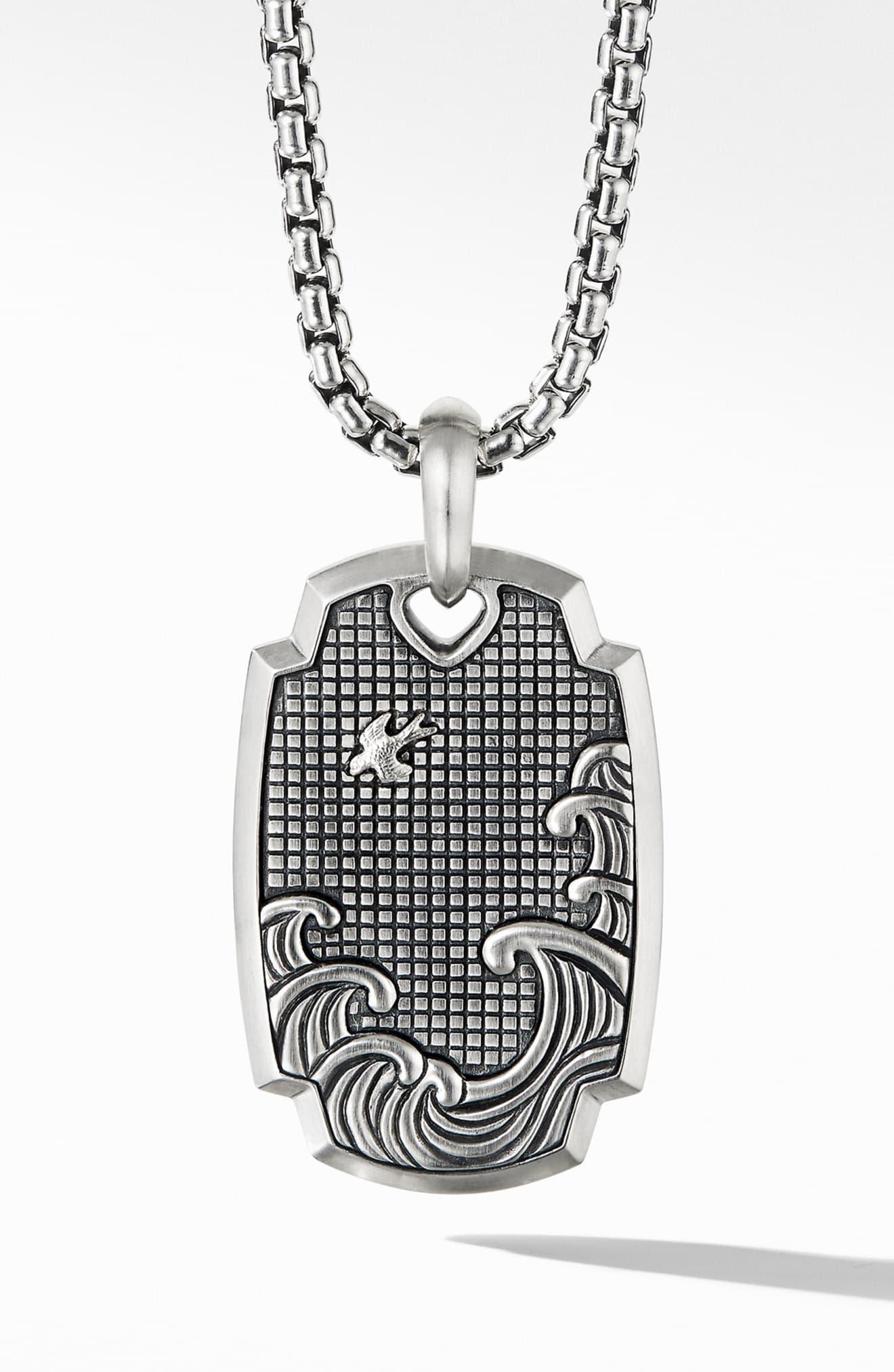 David Yurman Waves Pendant in Metallic for Men Lyst