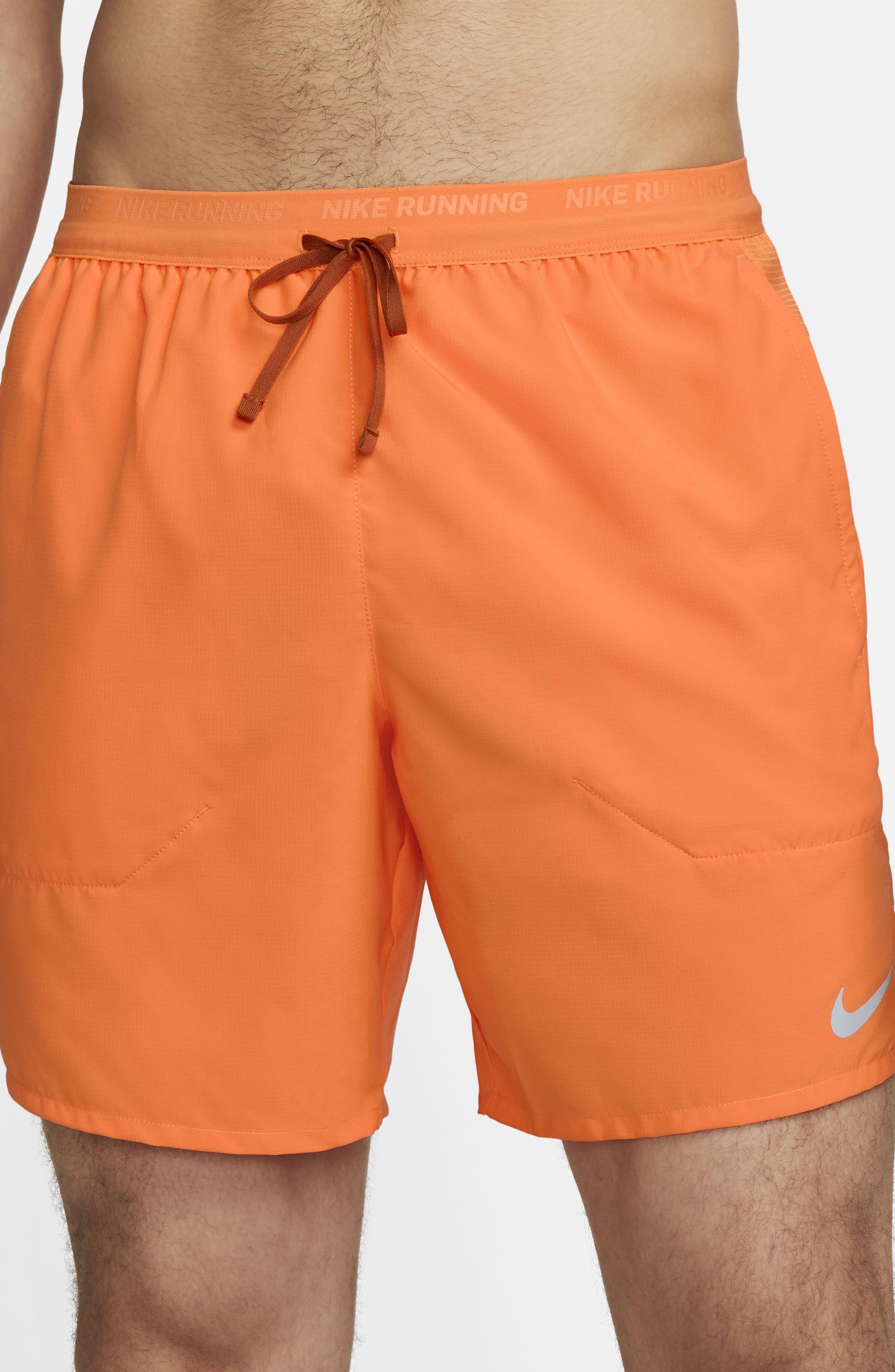 Nike Dri-fit Stride 7-inch Brief-lined Running Shorts in Orange for Men |  Lyst