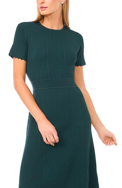 Ted Baker Pointelle Short Sleeve Midi Dress in Green | Lyst Ted Baker Pointelle Short Sleeve Midi Dress in Green | Lyst