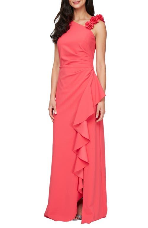 alex evenings wedding dresses Alex Evenings Rosette A-Line Gown - Navy