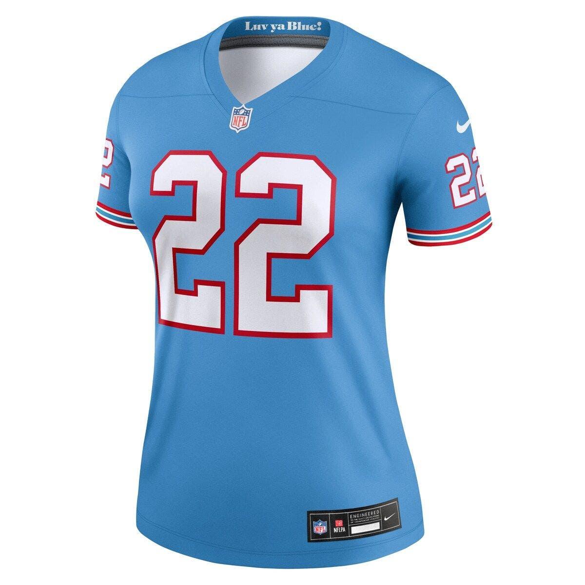 Nike Derrick Henry Light Blue Tennessee Titans Oilers Throwback