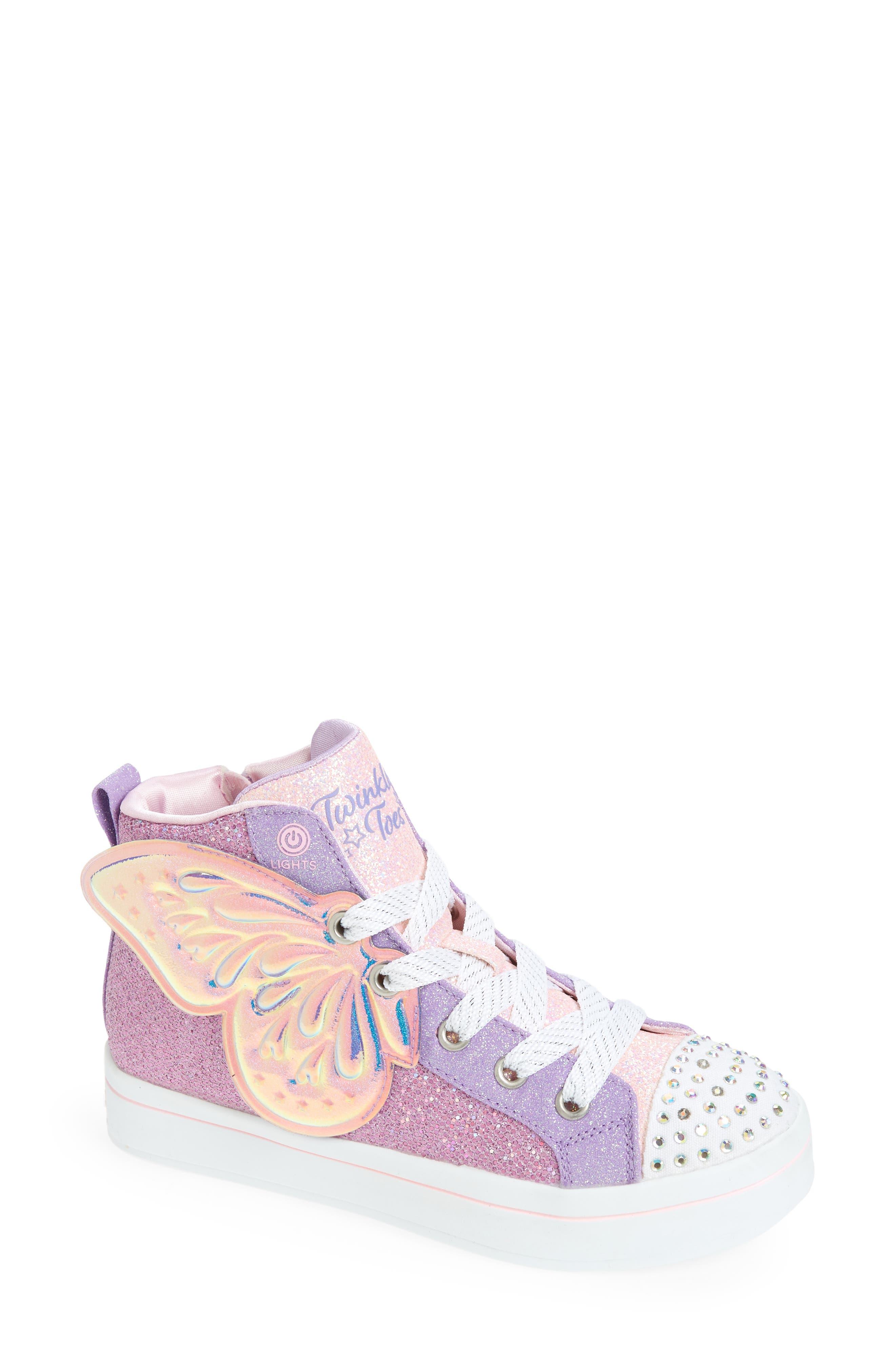 Skechers Twinkle Toes® Twi-lites 2.0 Butterfly Wishes Light-up High Top  Sneaker in Pink | Lyst