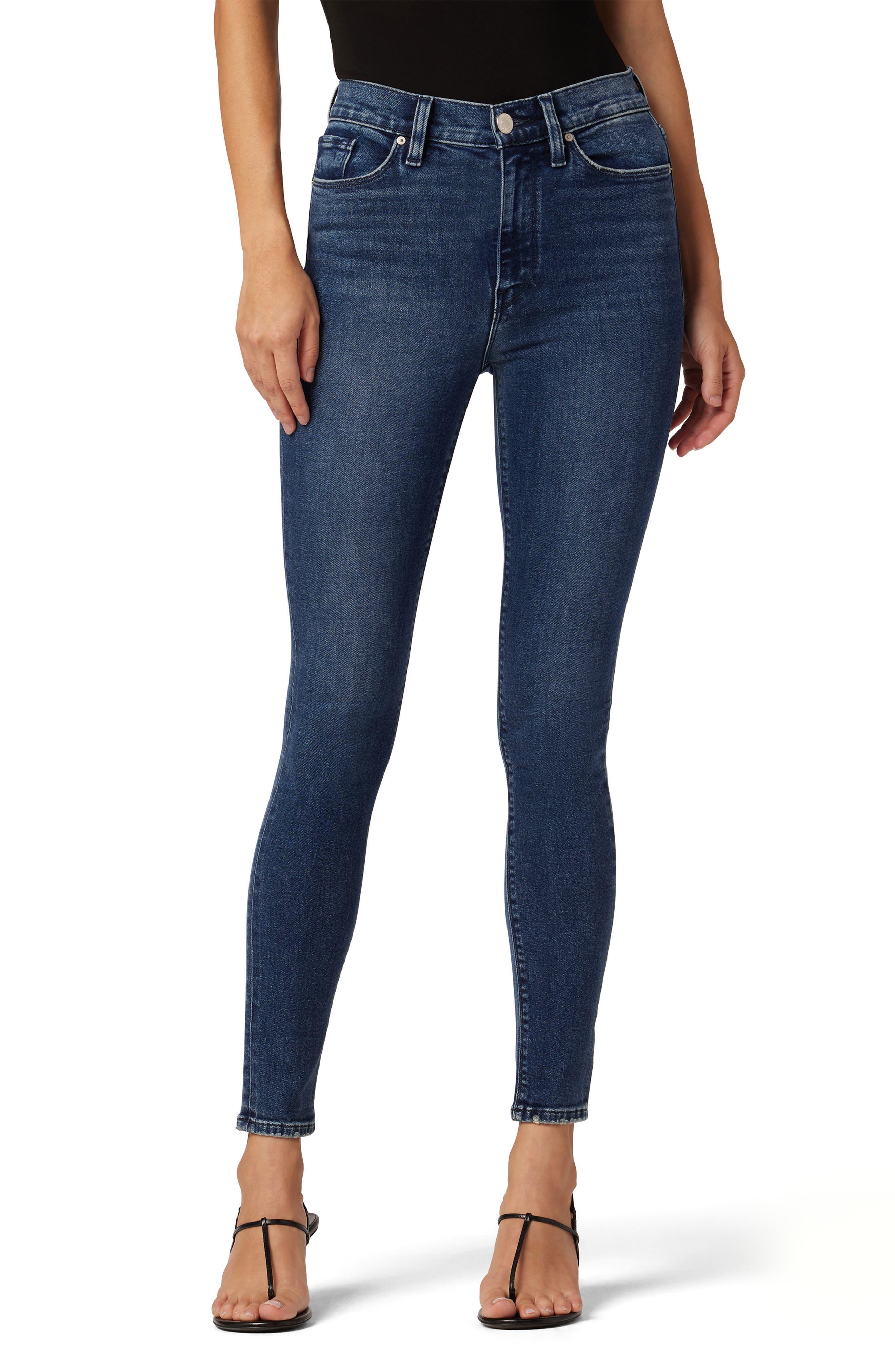 Hudson Jeans Barbara High Waist Super Skinny Jeans in Blue | Lyst