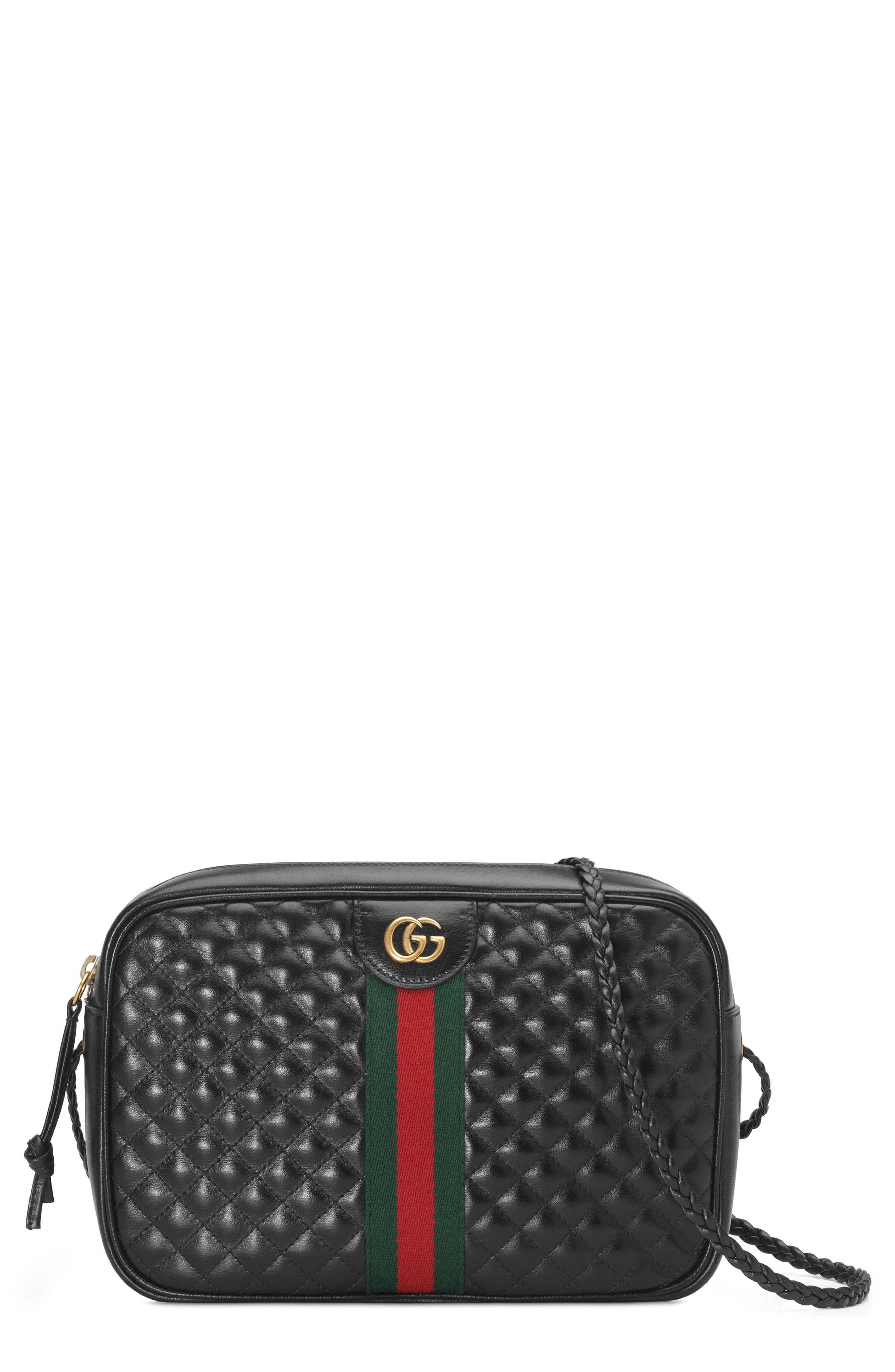quilted leather small shoulder bag gucci