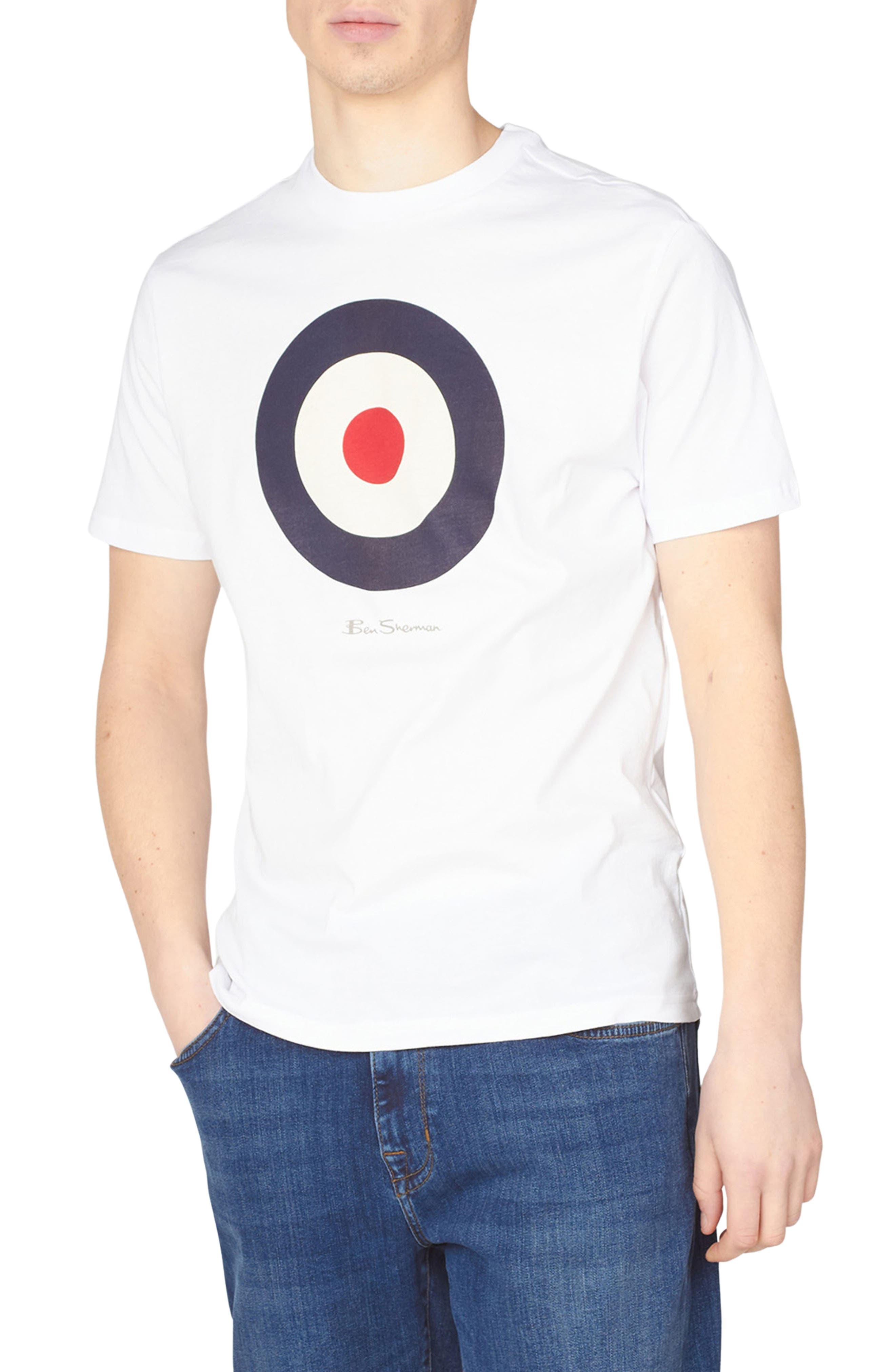Ben Sherman Target Organic Cotton Graphic T-shirt in White for Men | Lyst