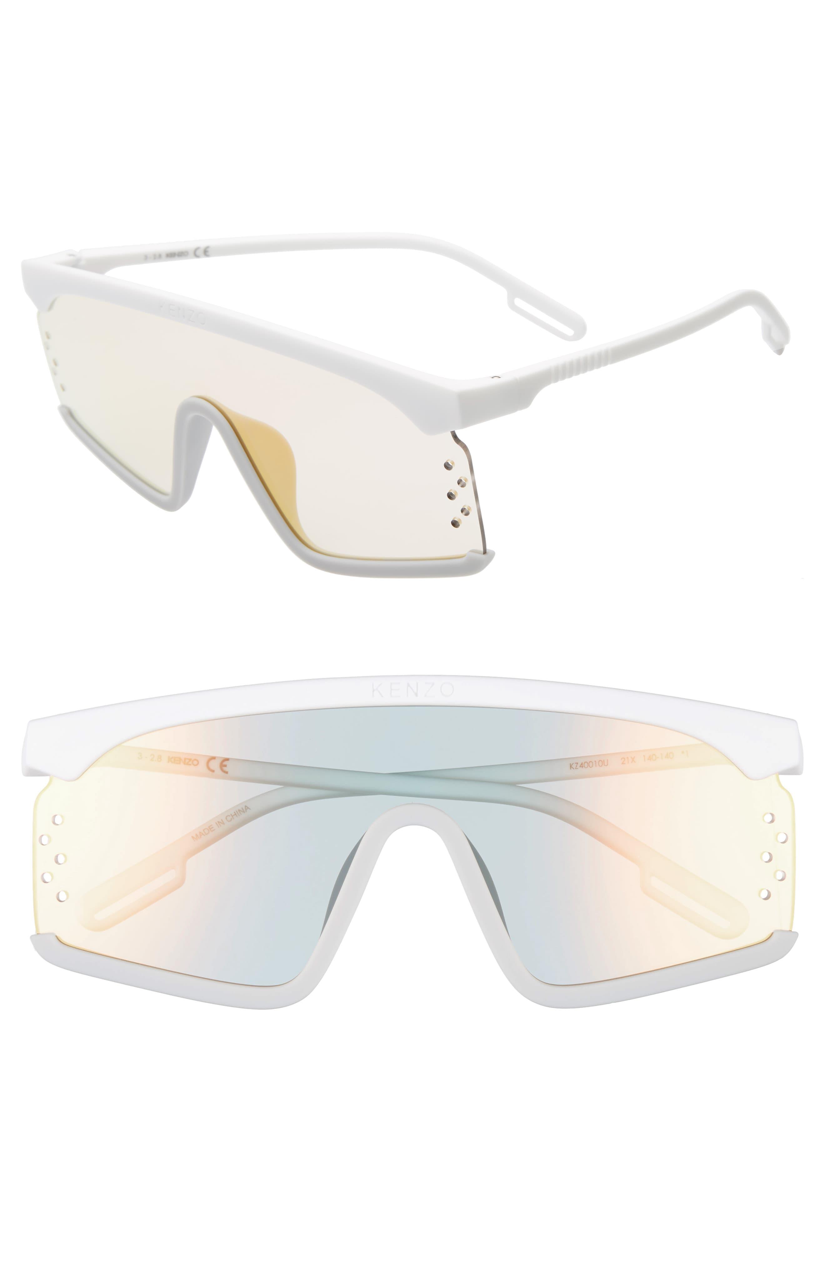 white shield sunglasses