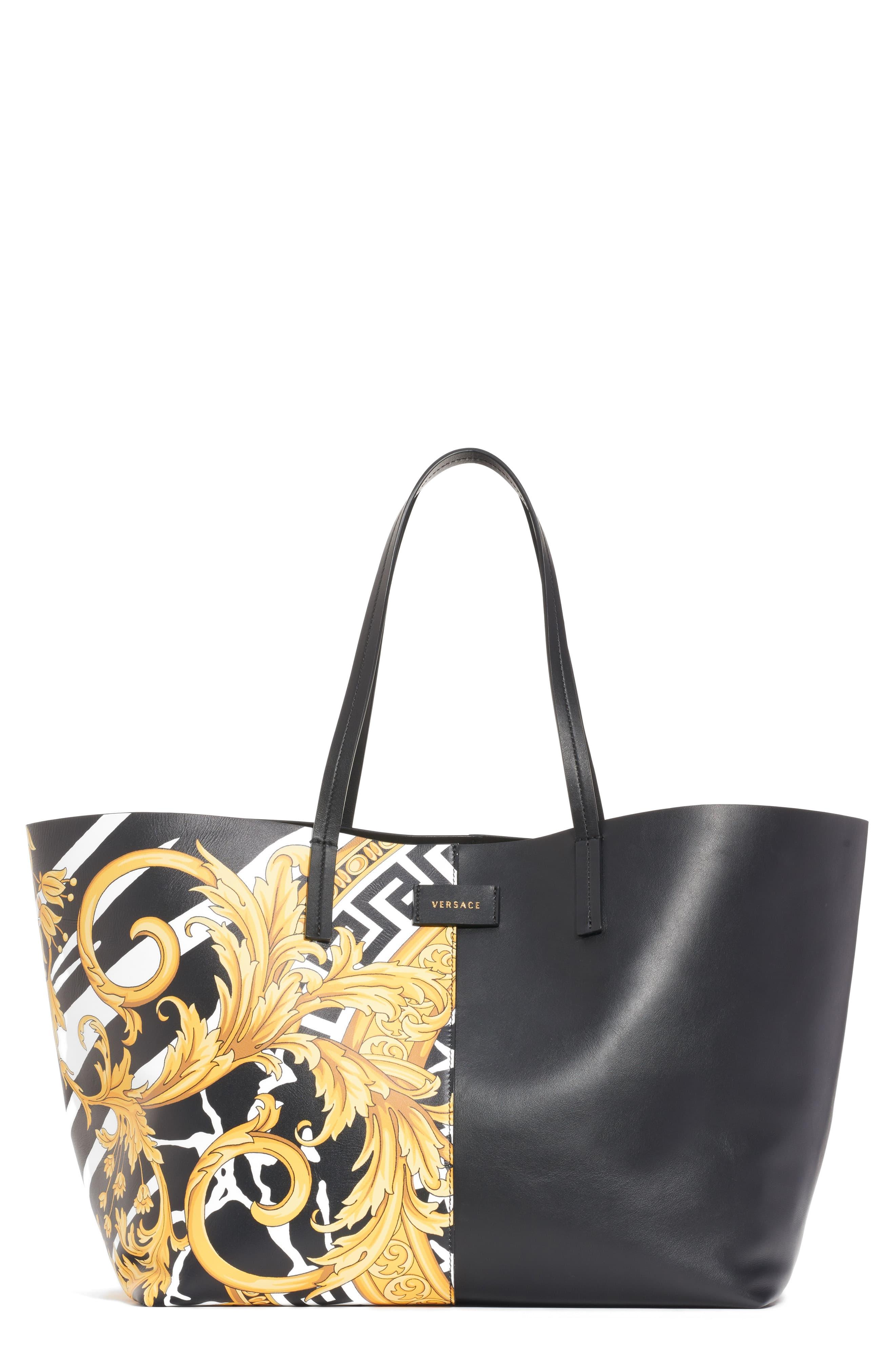 black versace tote bag