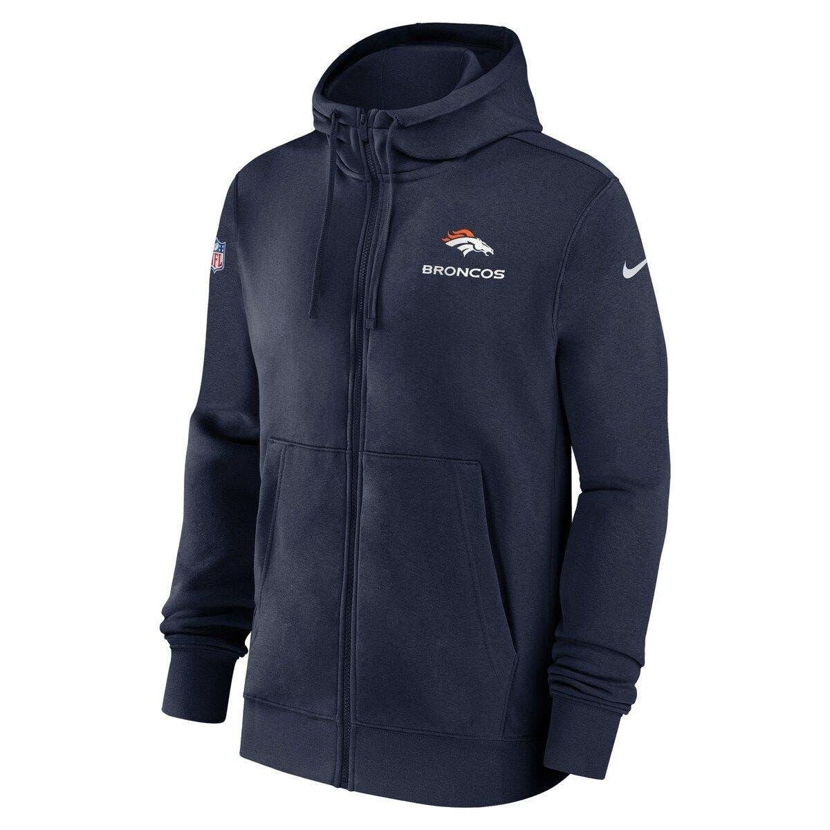 Nike Navy Chicago Bears Performance Sideline Lockup Full-Zip Hoodie