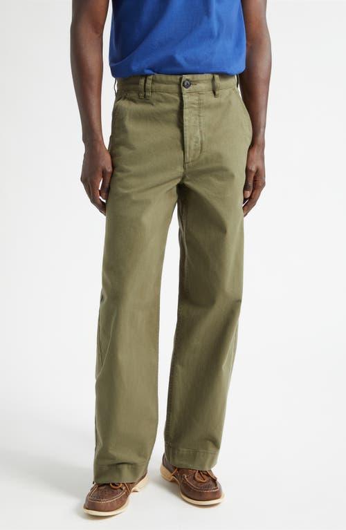 Noah Double Pocket Buckle Back Chinos in Green for Men | Lyst